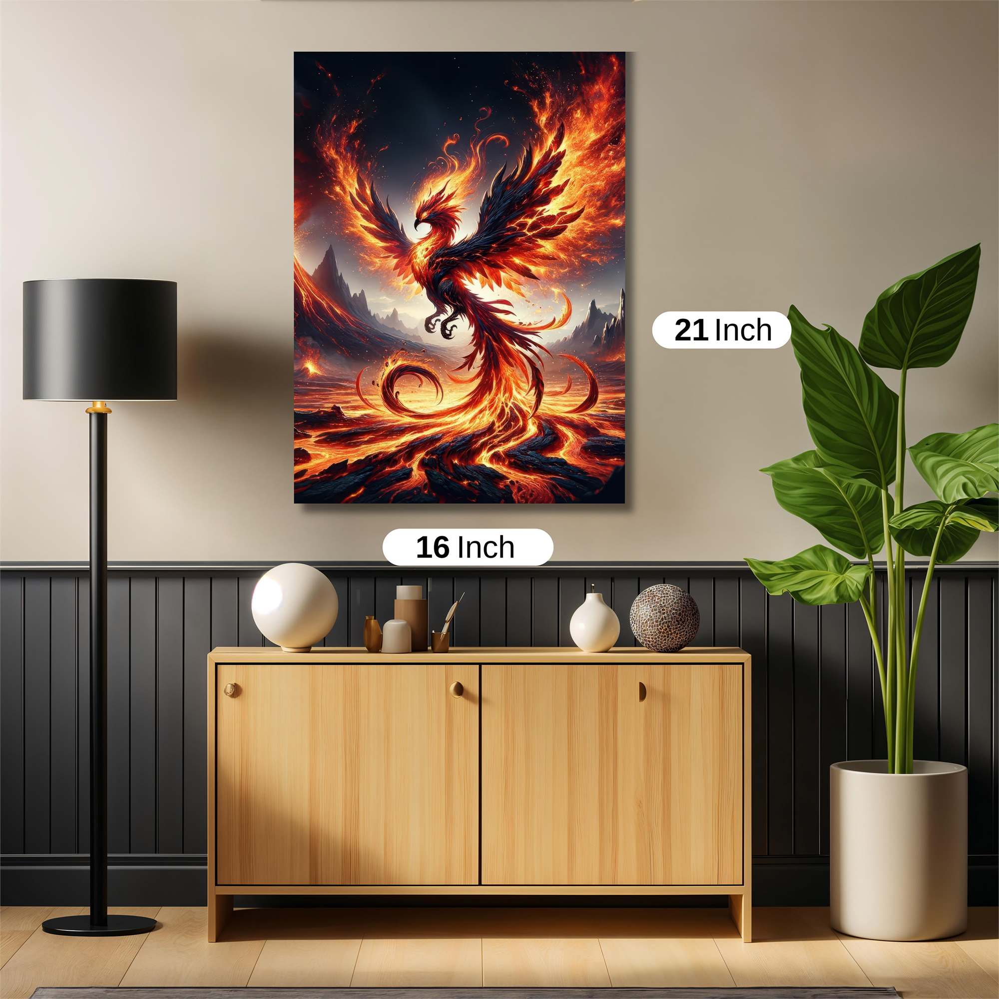 Phoenix Inferno Safe Wall Magnetic / M