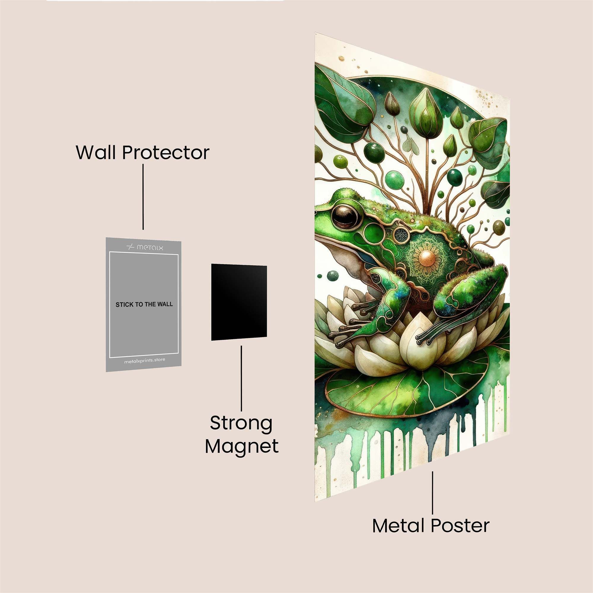 Frog Serenity Safe Wall Magnetic / M