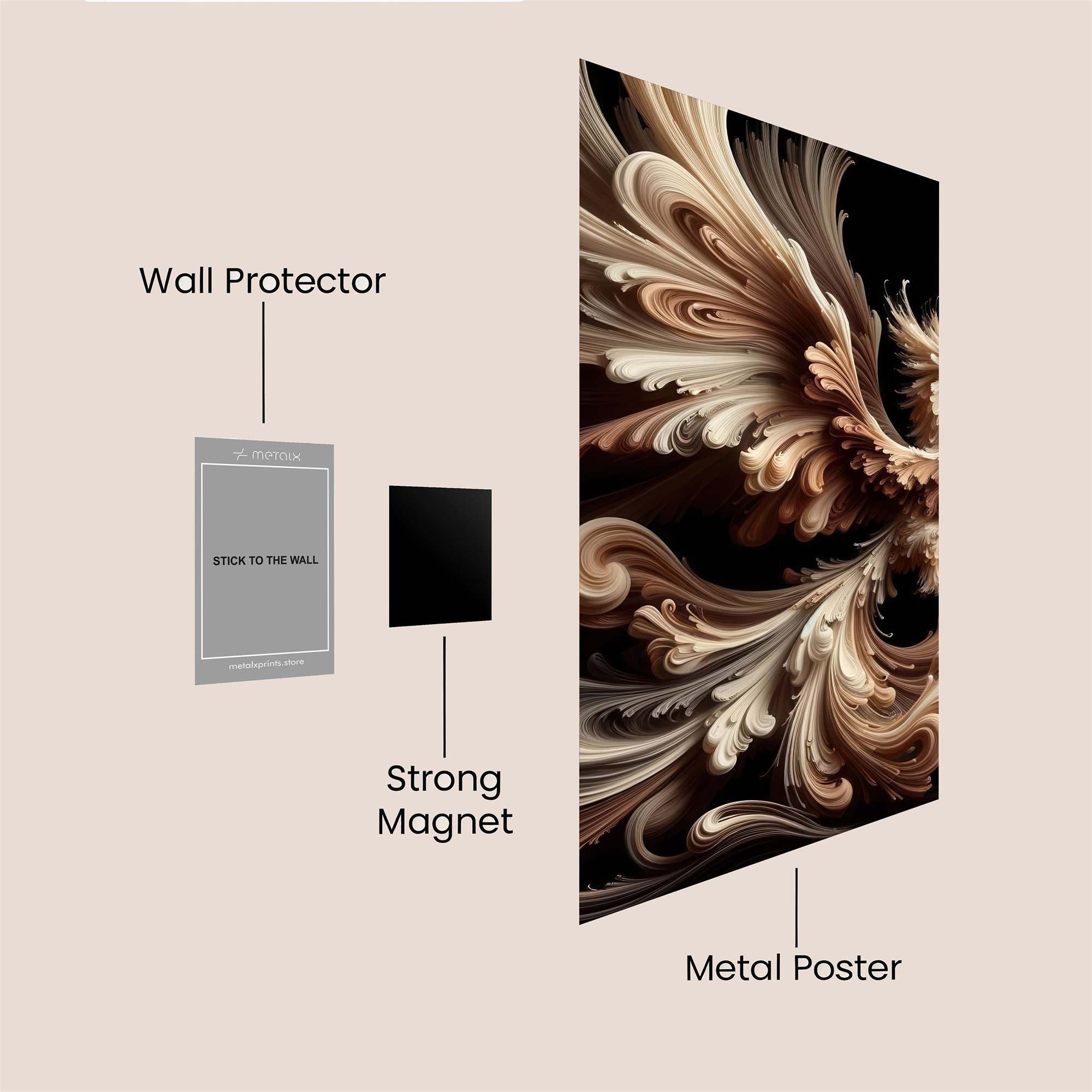Phoenix Whimsy Safe Wall Magnetic / M