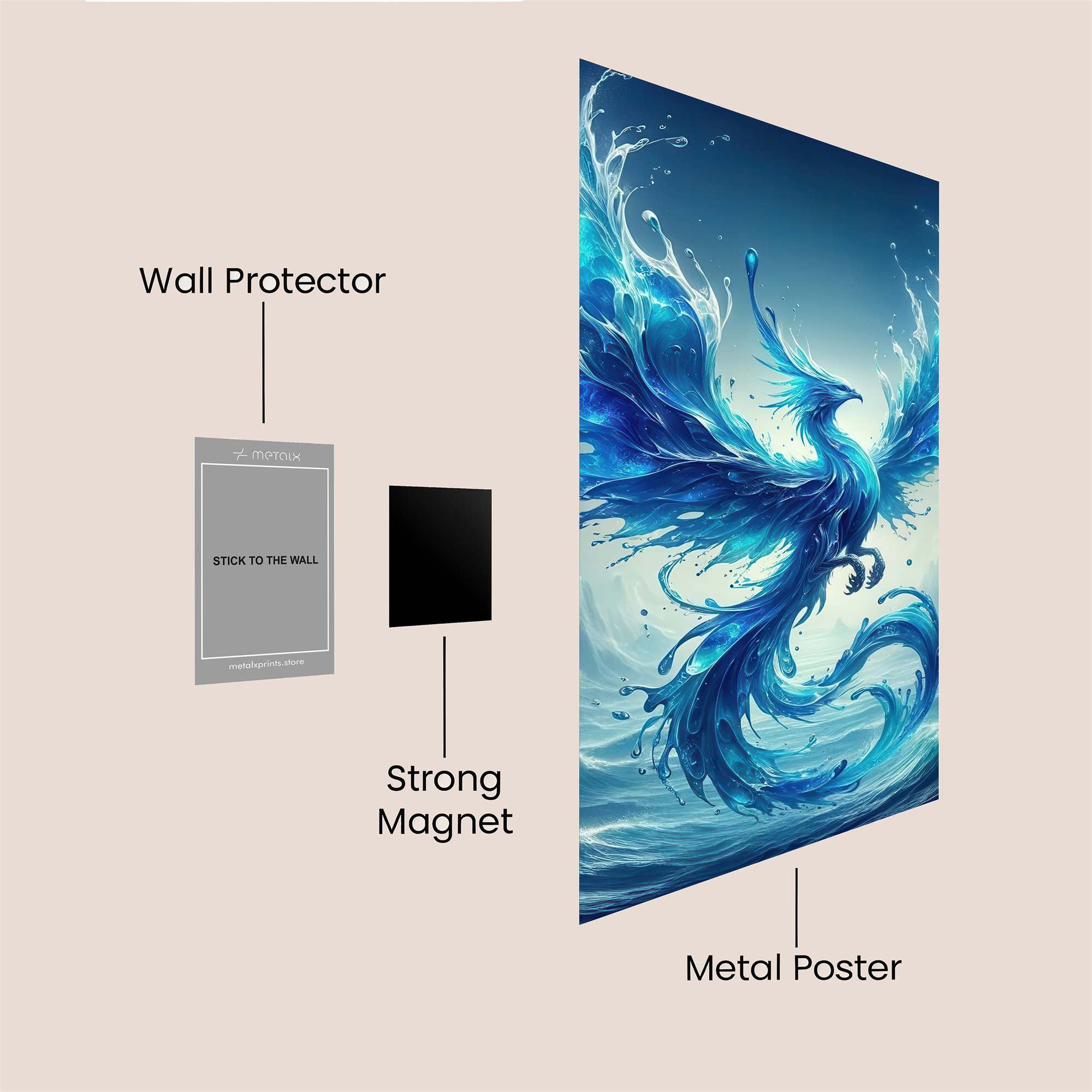 Phoenix Serene Safe Wall Magnetic / M