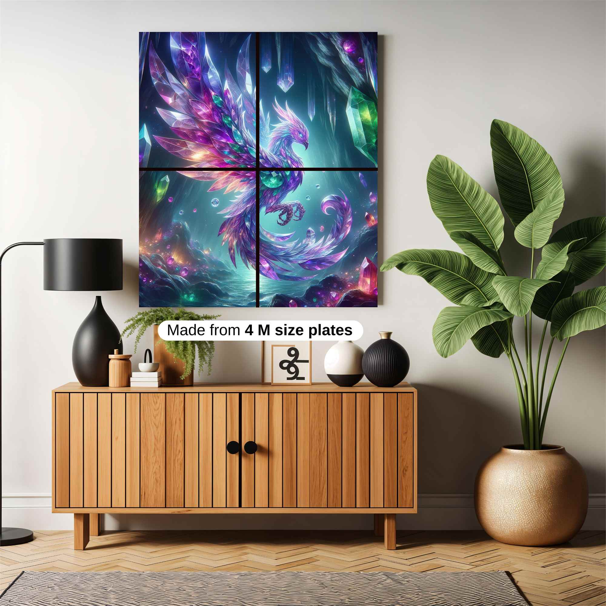Crystal Phoenix Safe Wall Magnetic / M