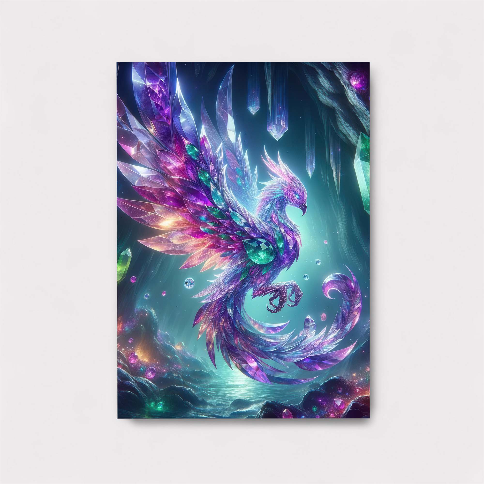 Crystal Phoenix Safe Wall Magnetic / M