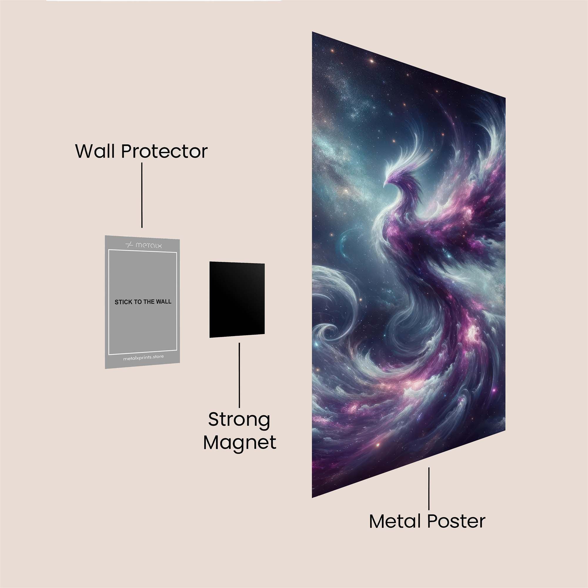 Phoenix Dreamscape Safe Wall Magnetic / M