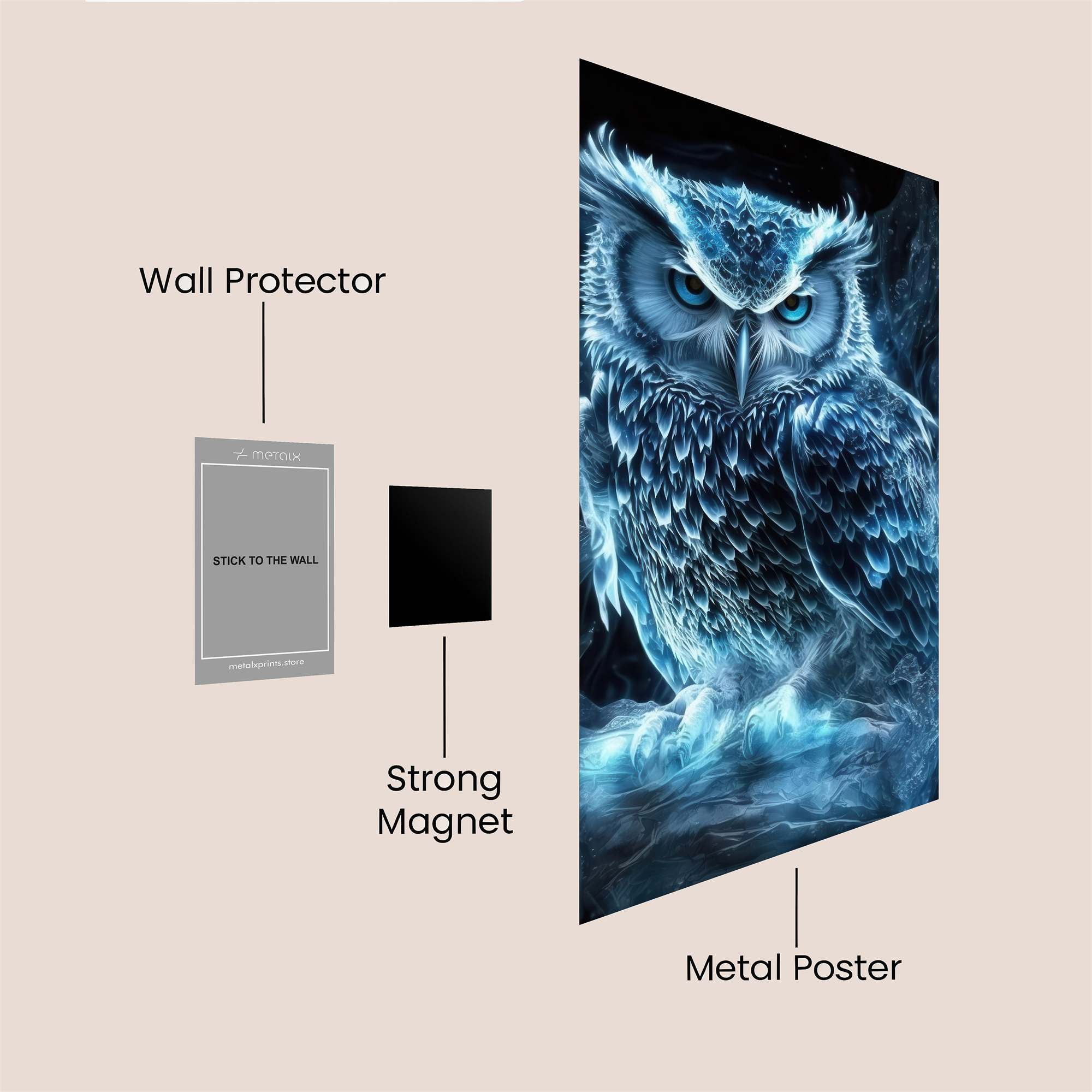 Owl Frost Safe Wall Magnetic / M