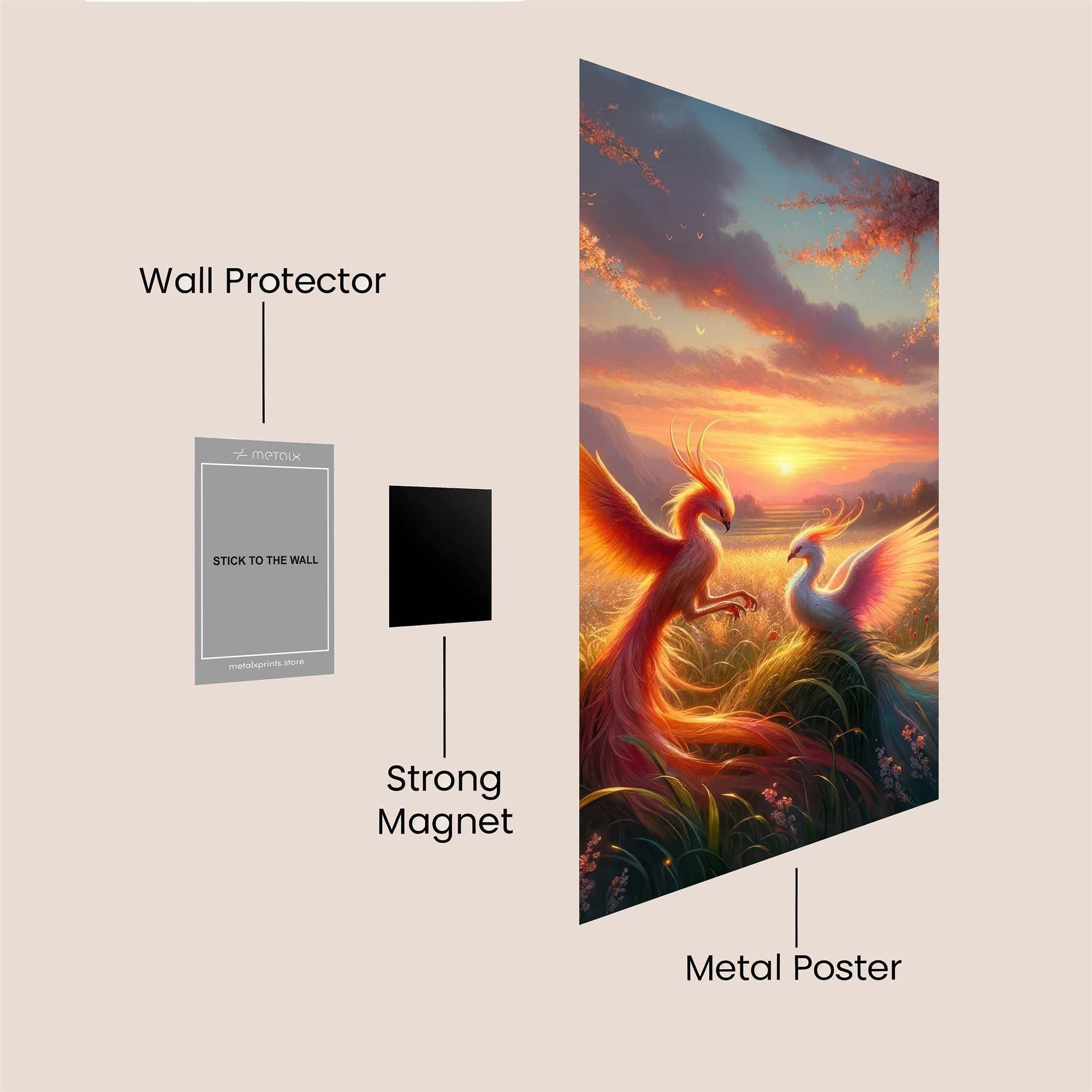 Phoenix Harmony Safe Wall Magnetic / M