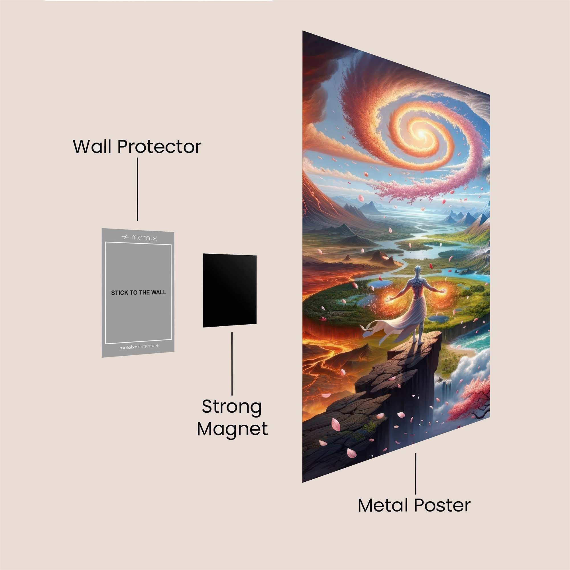Creation's Whirl Safe Wall Magnetic / M