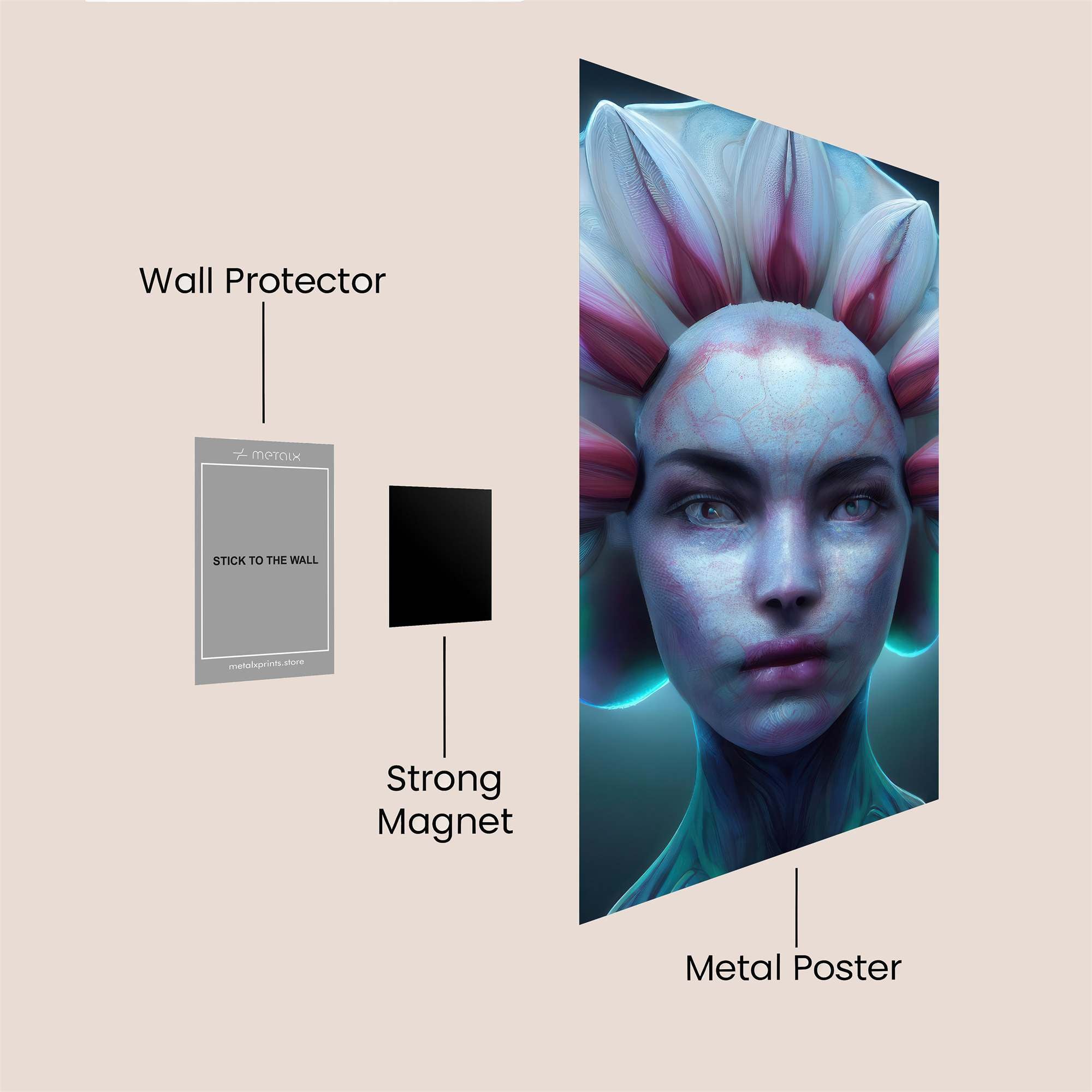 Floral Enigma Safe Wall Magnetic / M