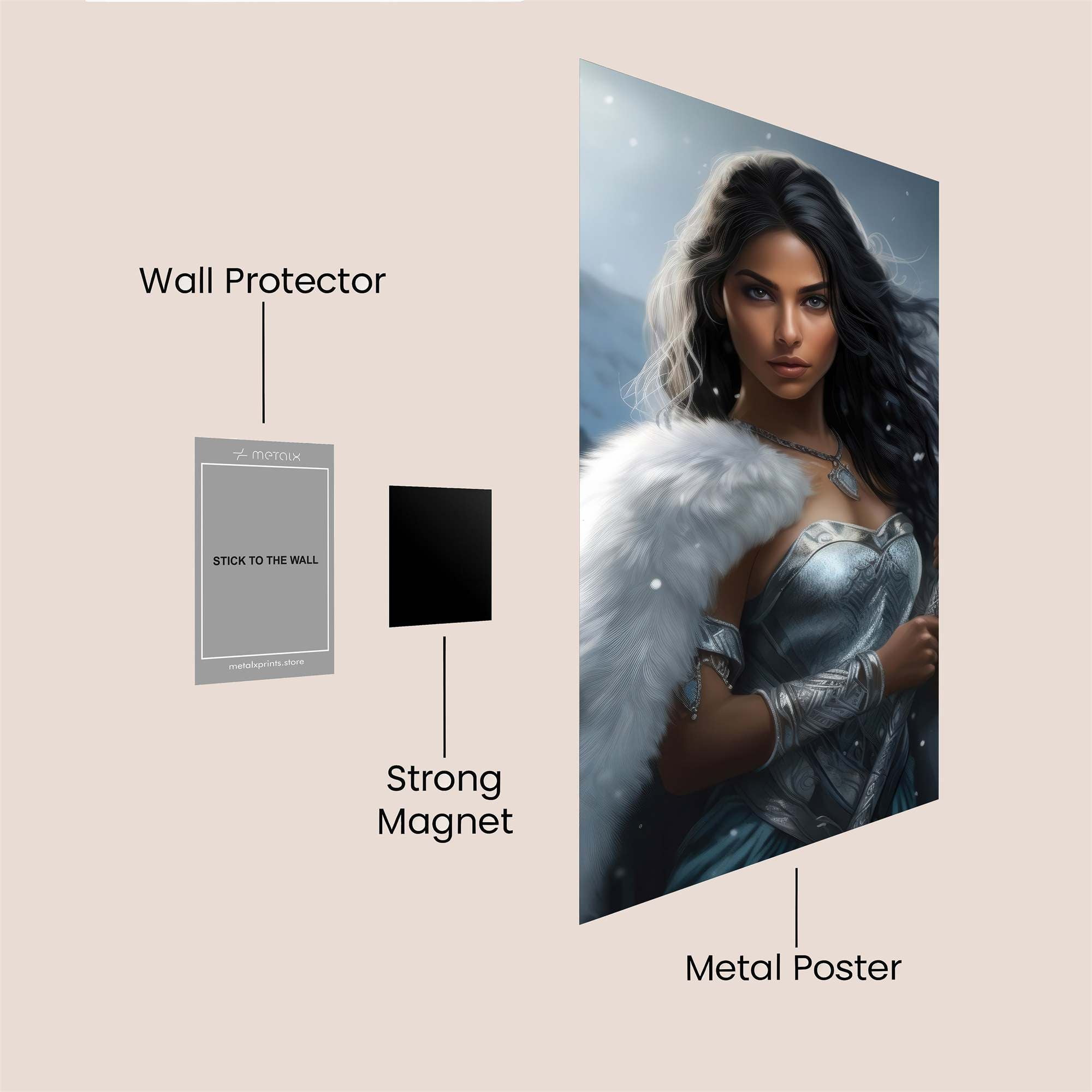 Warrior Serene Safe Wall Magnetic / M