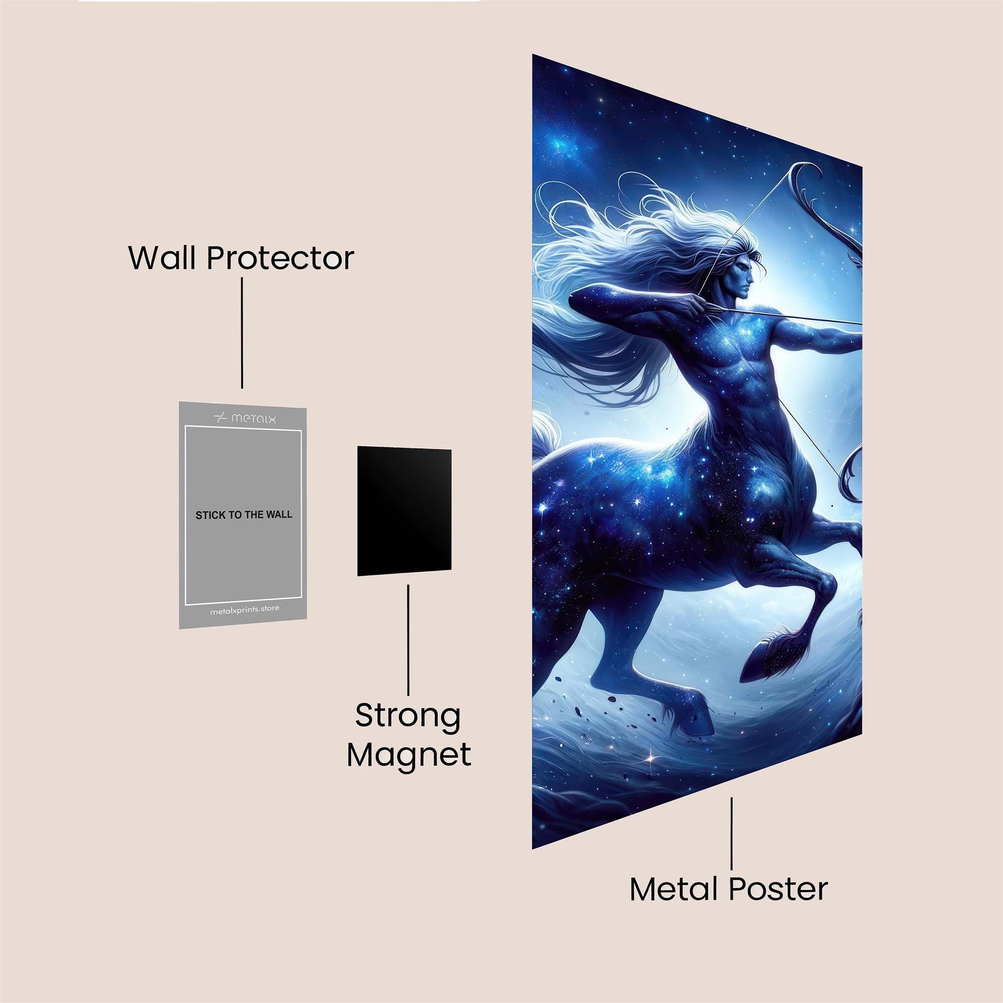 Sagittarius Cosmic Safe Wall Magnetic / M