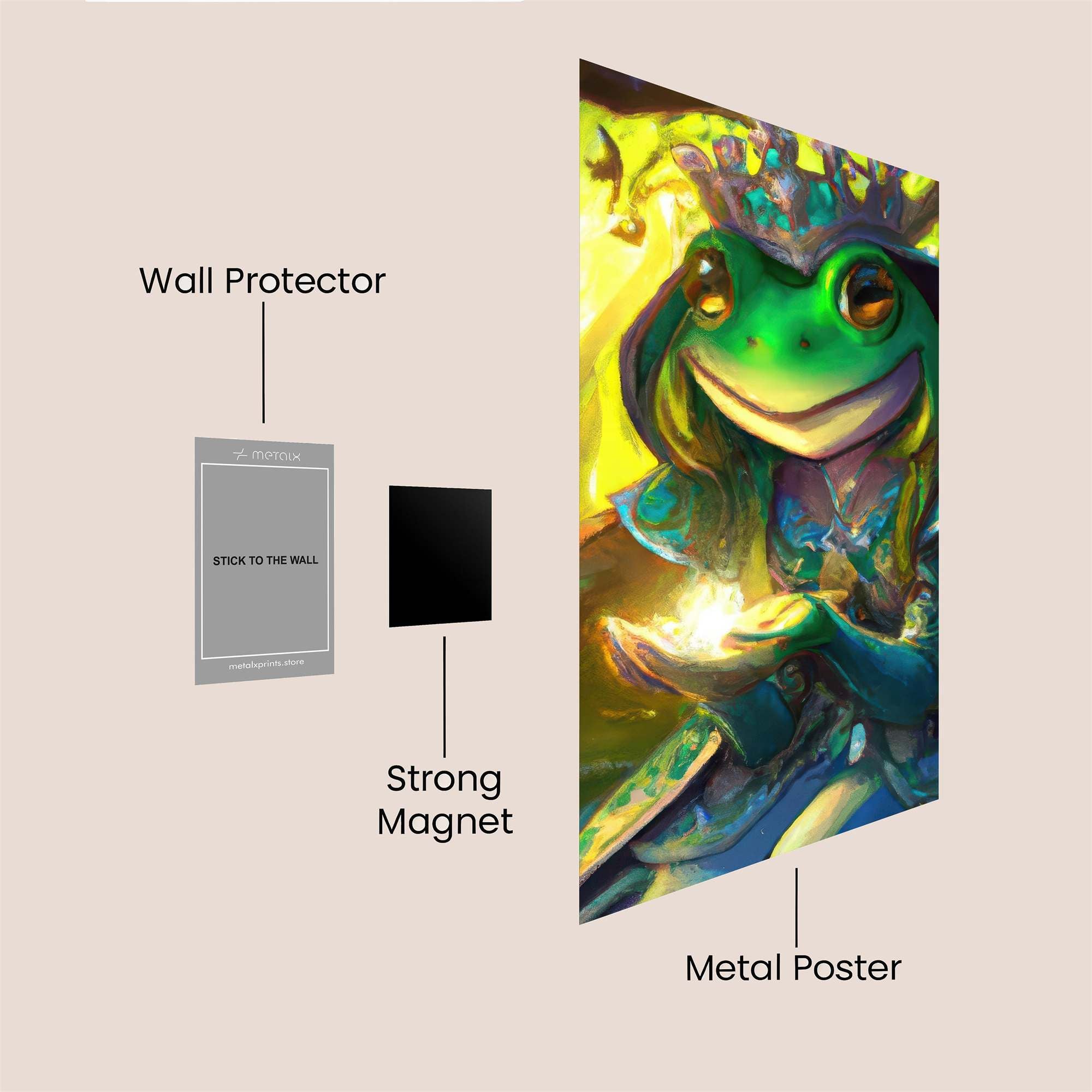 Frog Queen Safe Wall Magnetic / M