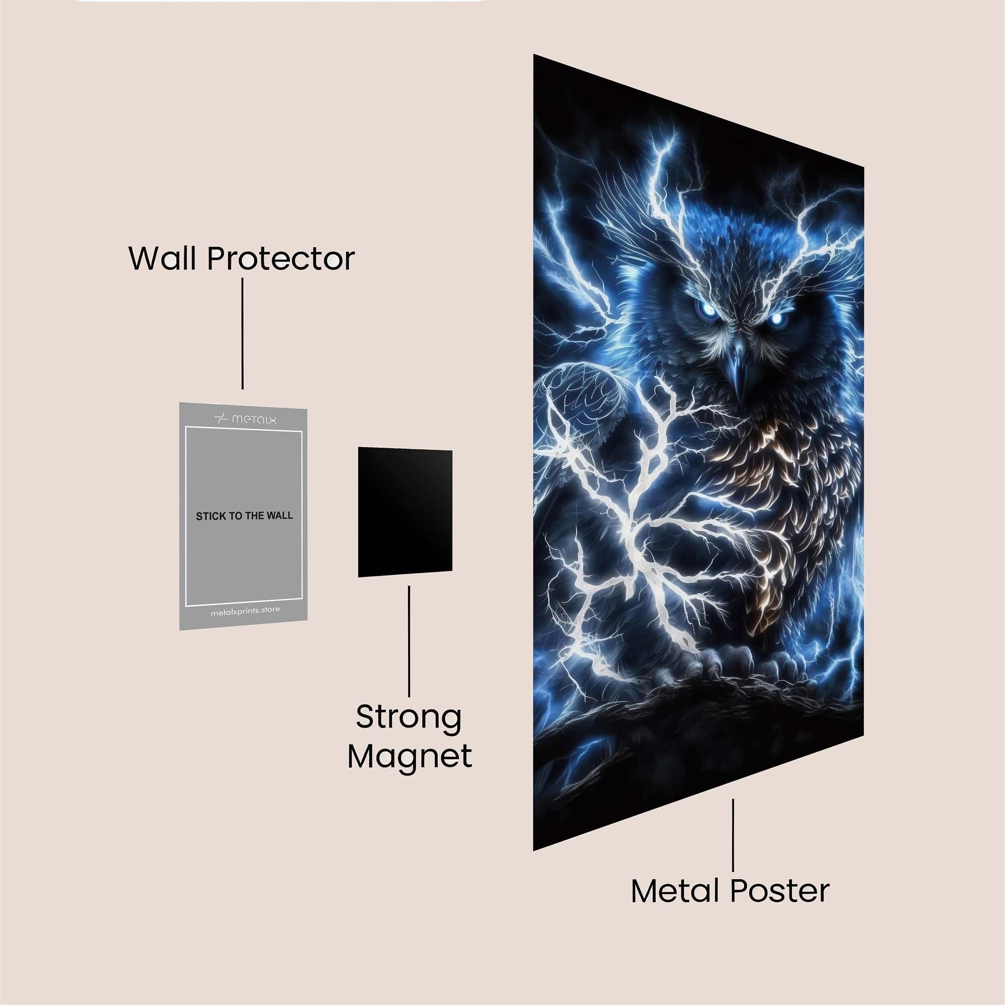 Thunder Owl Safe Wall Magnetic / M