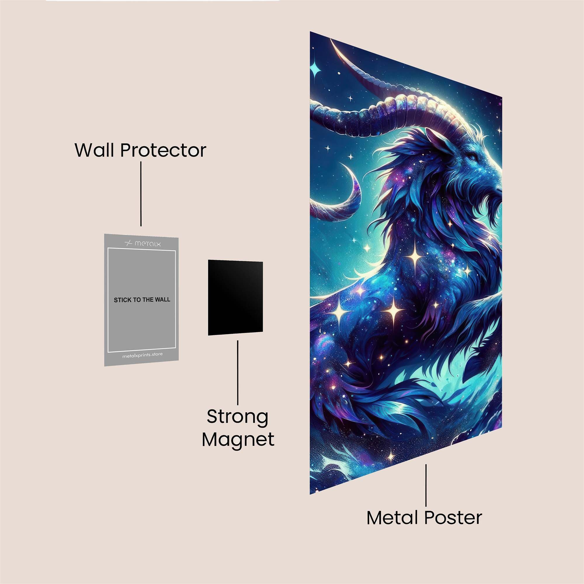 Capricorn Cosmic Safe Wall Magnetic / M