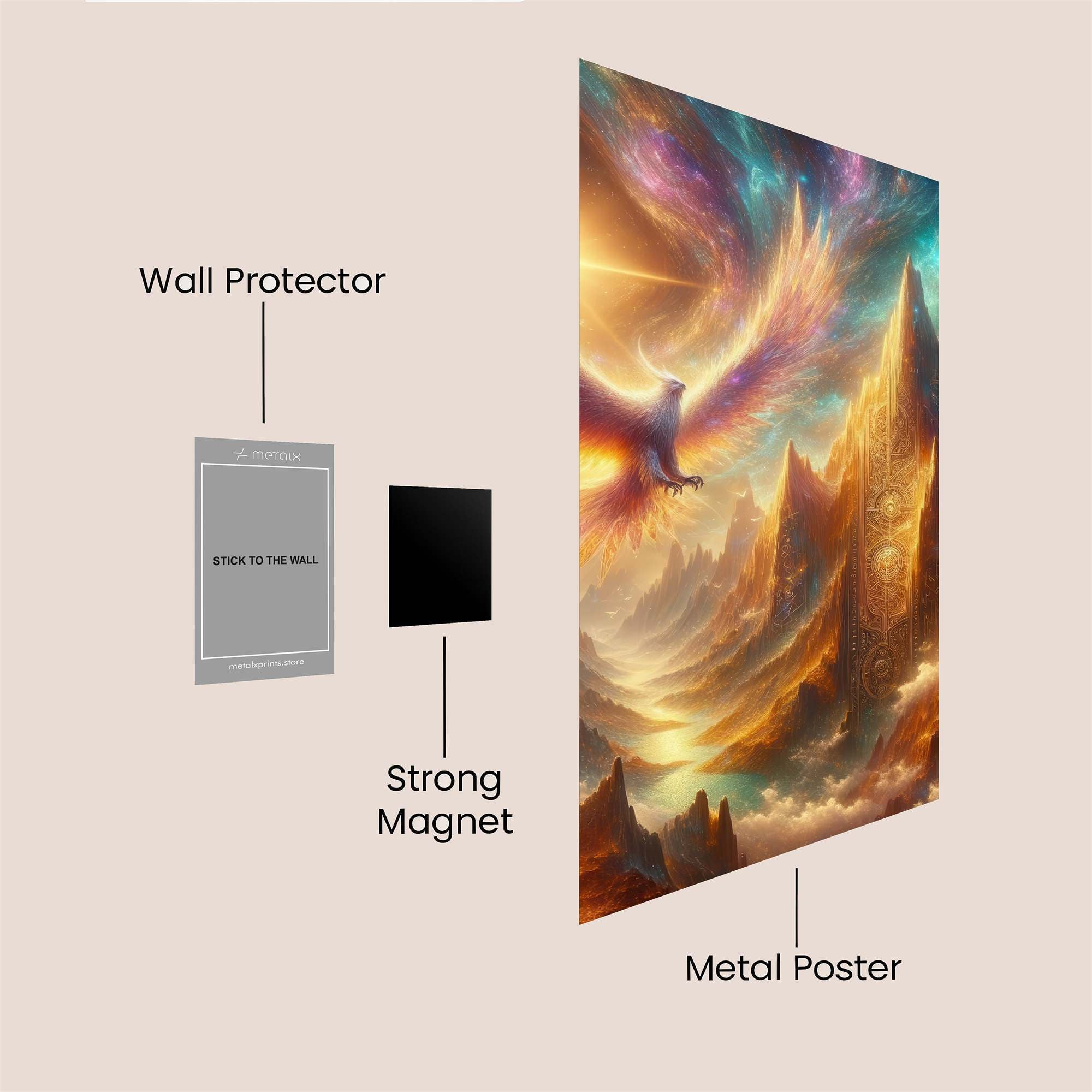 Phoenix Ascension Safe Wall Magnetic / M