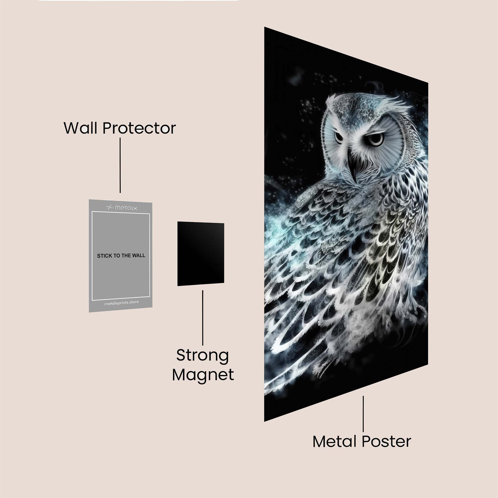 Owl Enigma Safe Wall Magnetic / M