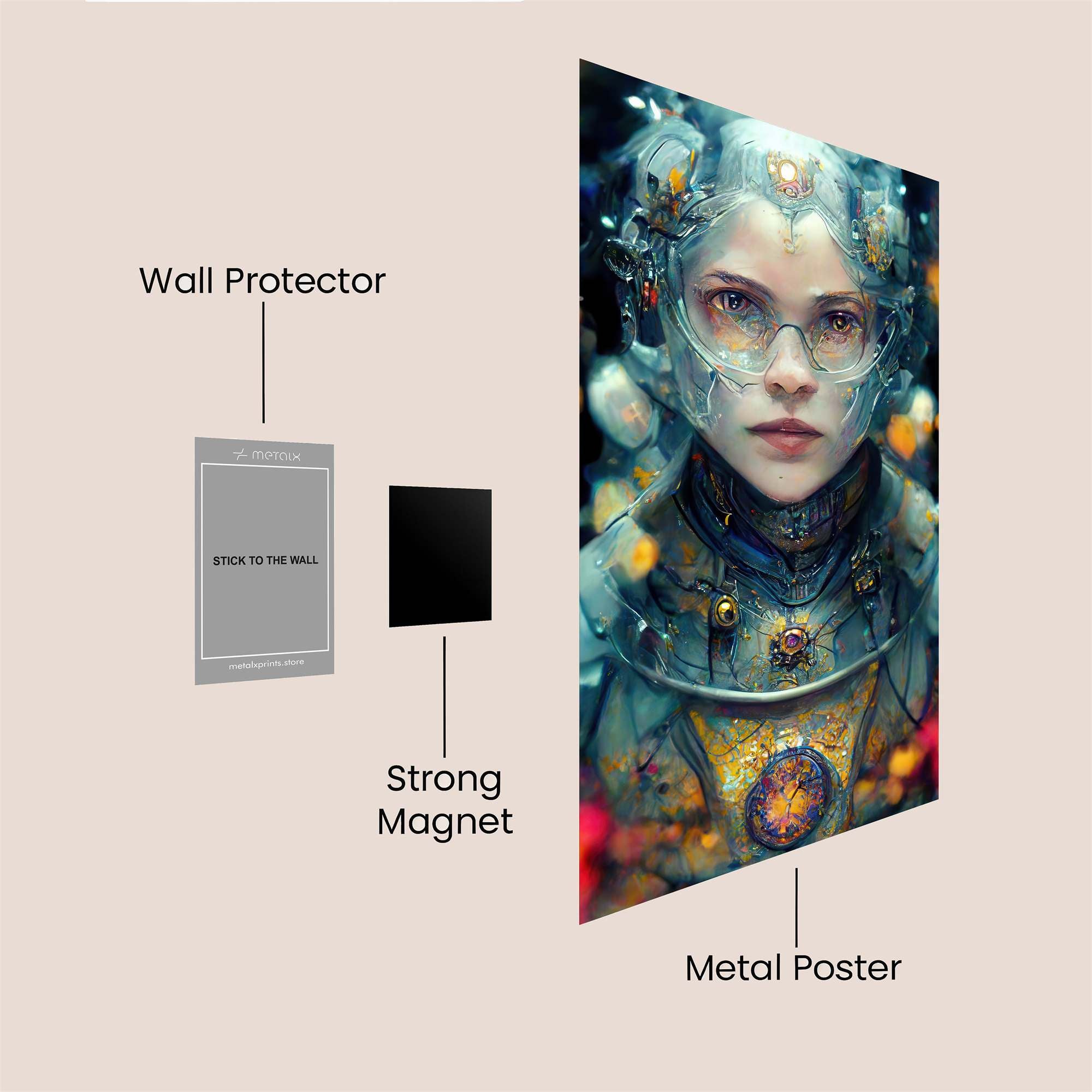 Cyber Enigma Safe Wall Magnetic / M