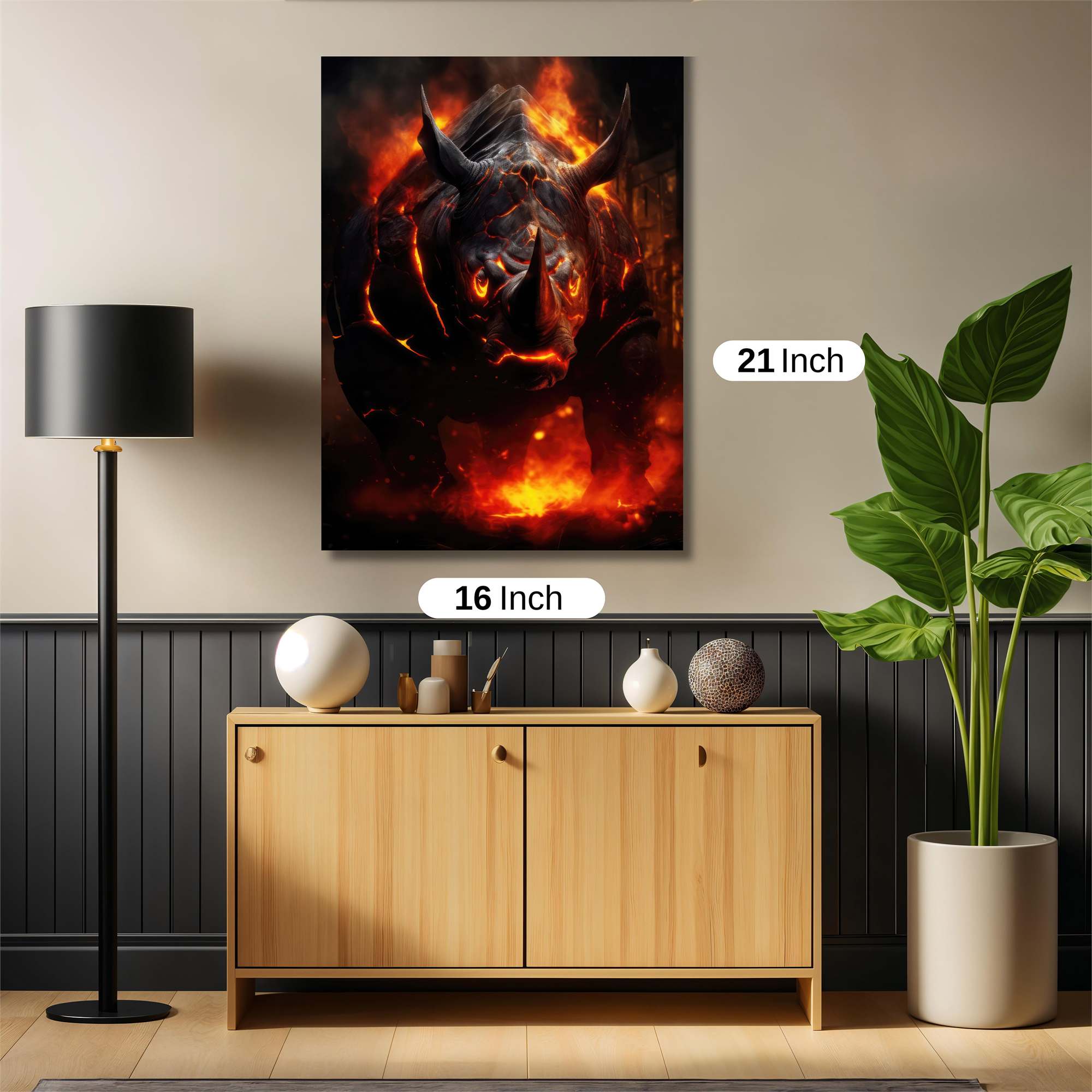 Rhino Inferno Safe Wall Magnetic / M