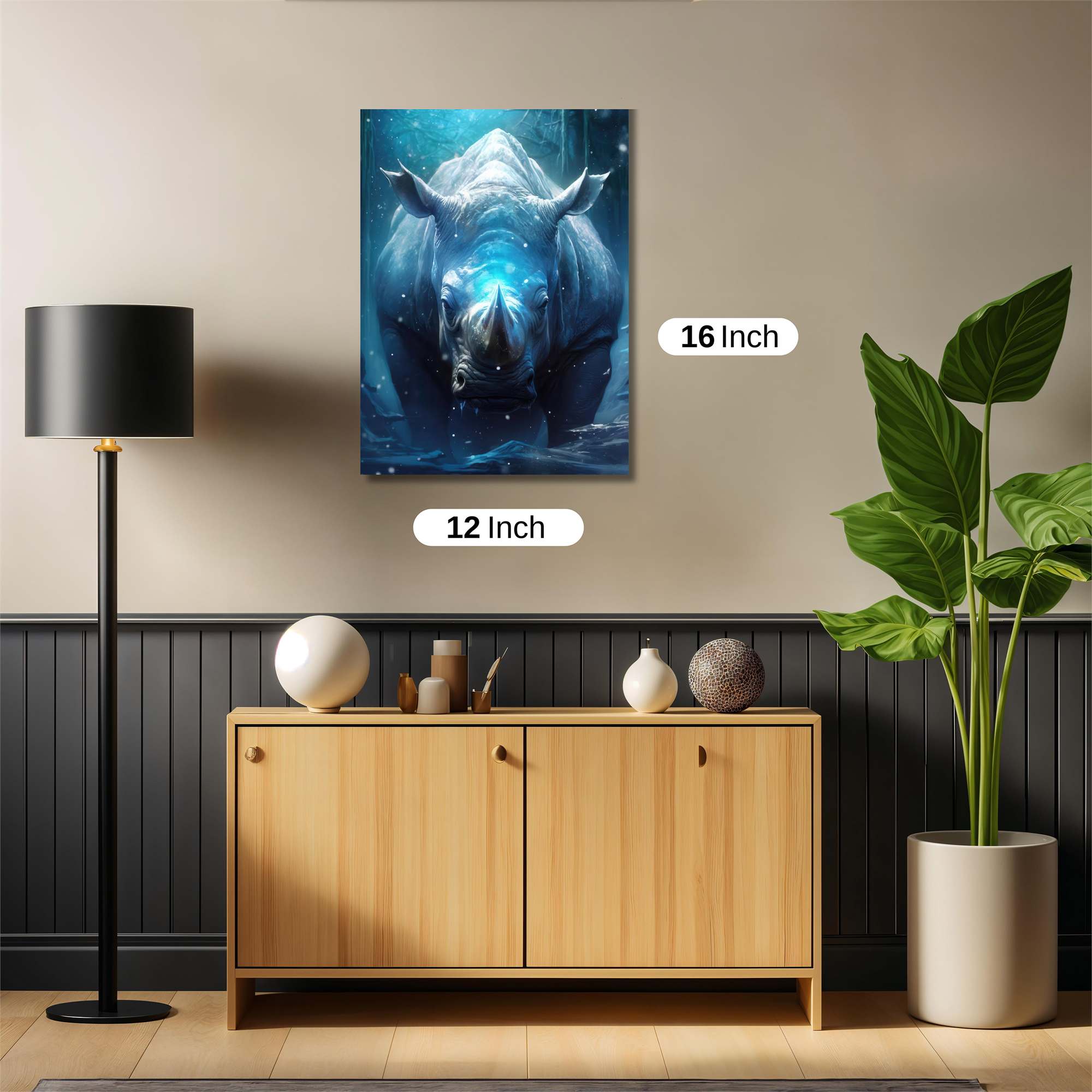 Rhinoceros Radiant Safe Wall Magnetic / M