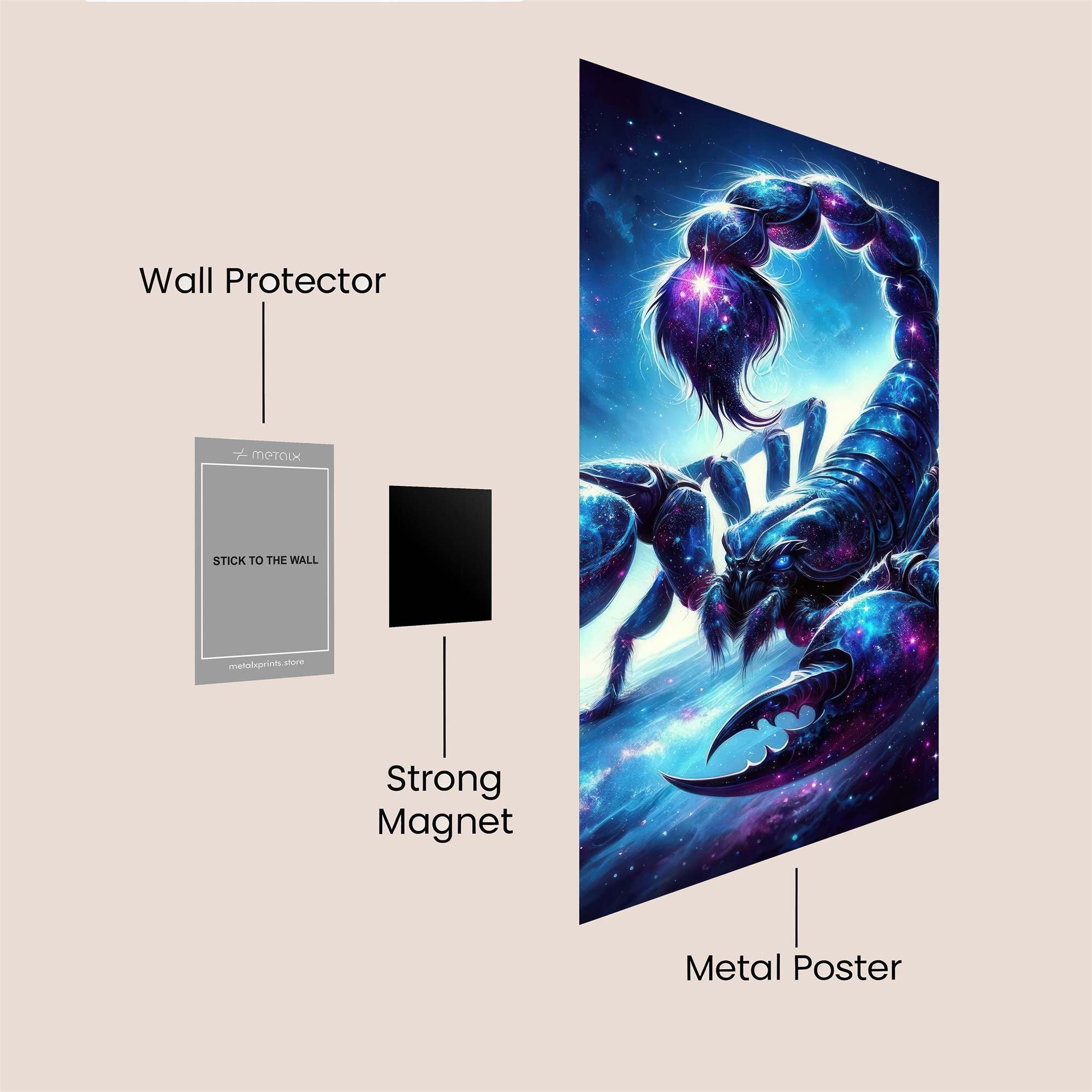 Scorpio Cosmic Safe Wall Magnetic / M