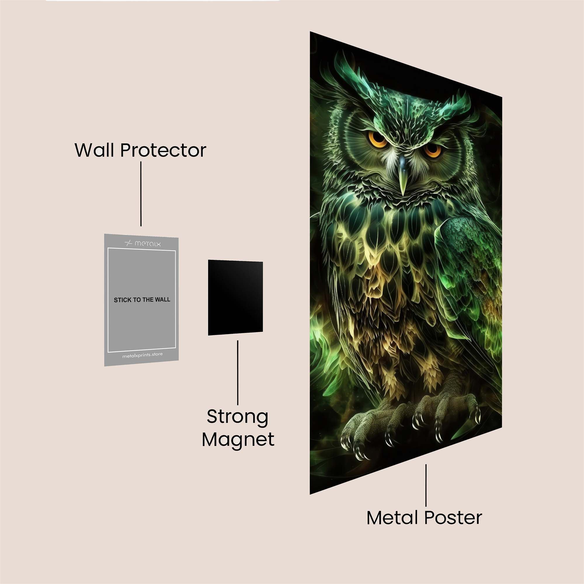 Owl Enigma Safe Wall Magnetic / M