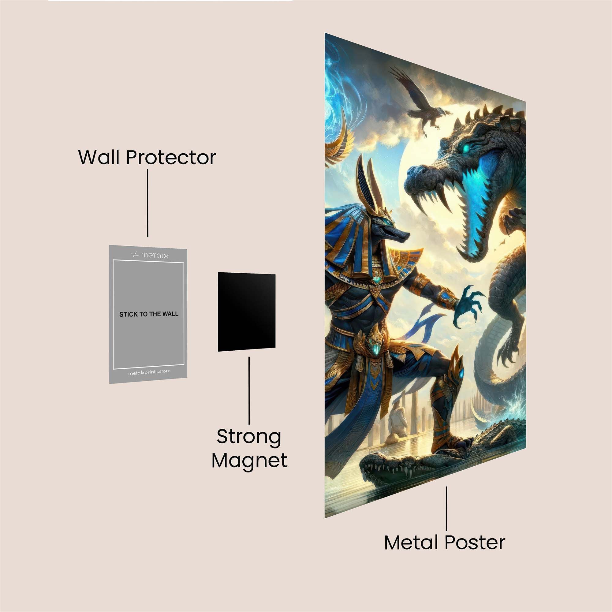 Anubis Arises Safe Wall Magnetic / M