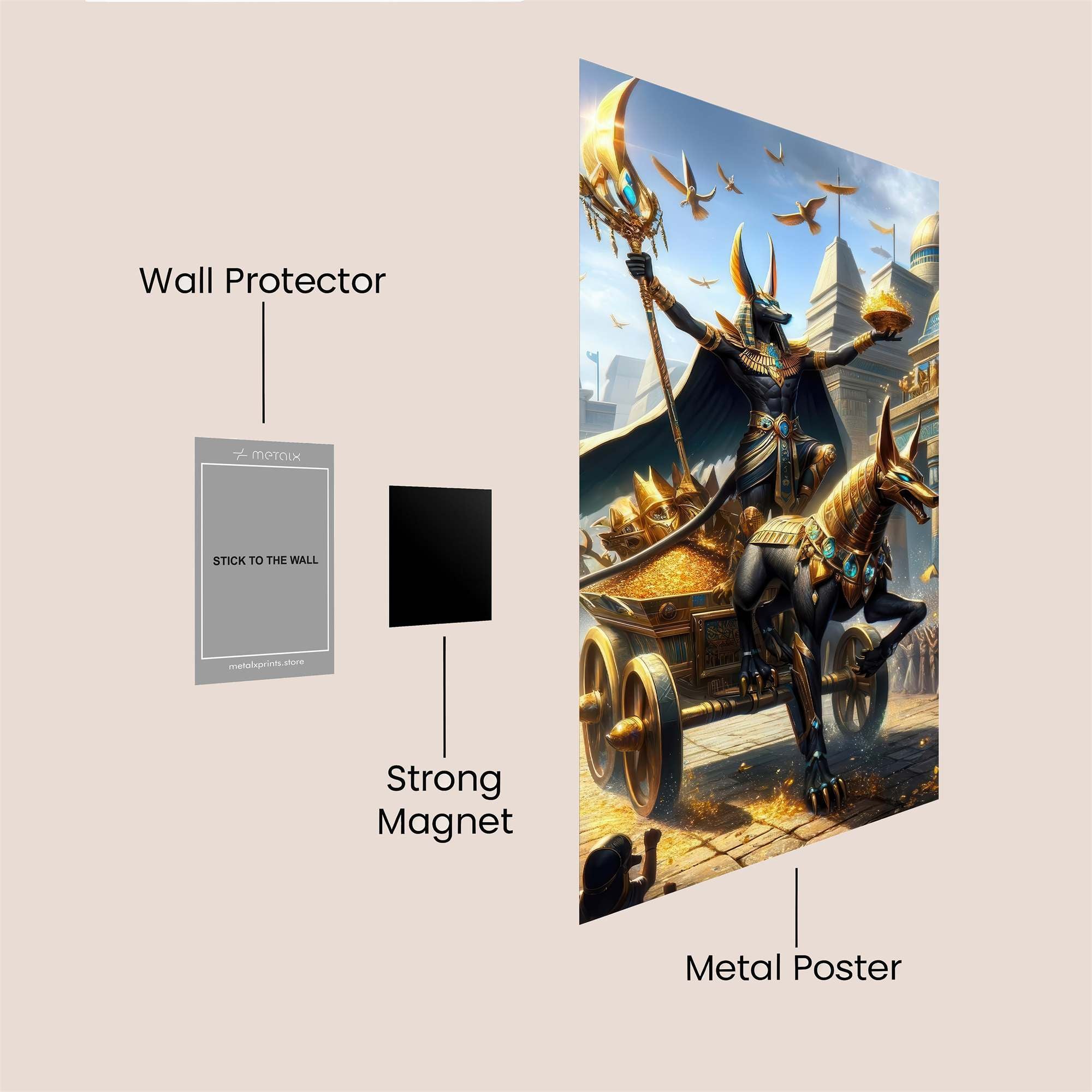 Anubis Triumphant Safe Wall Magnetic / M