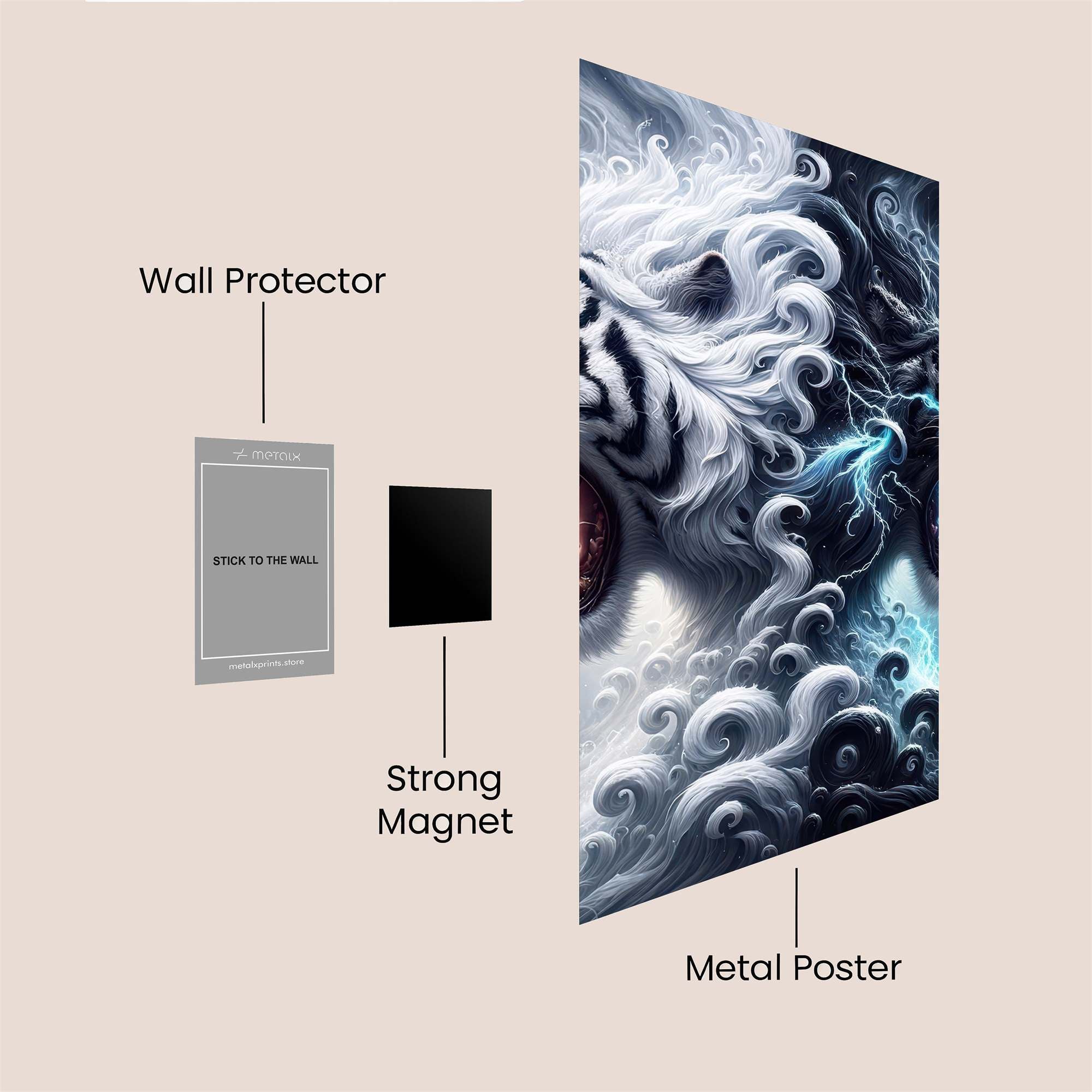Tiger Duality Safe Wall Magnetic / M