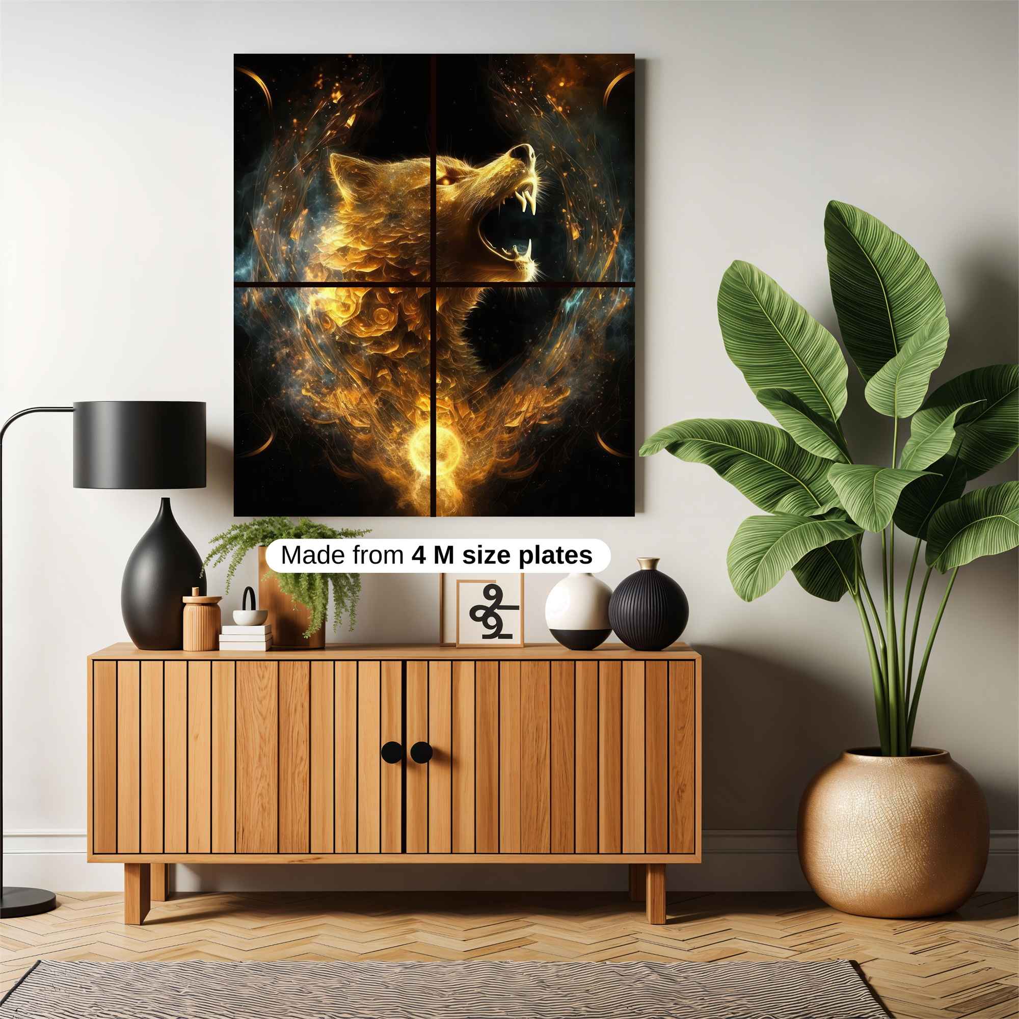 Wolf Blaze Safe Wall Magnetic / M
