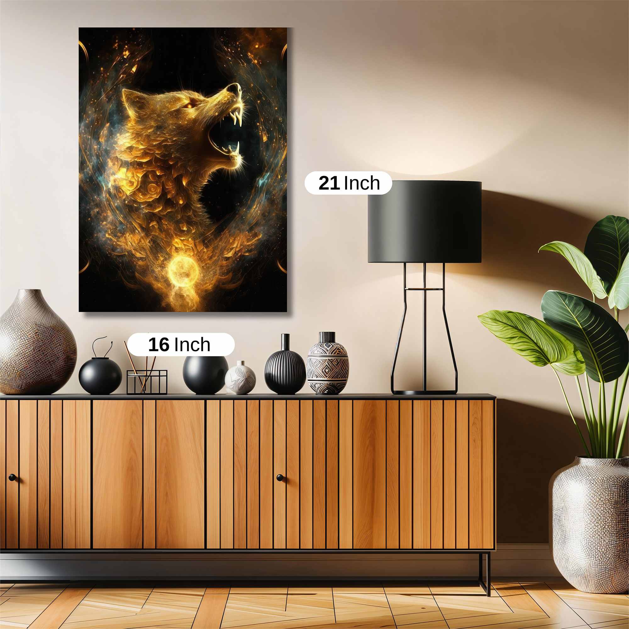 Wolf Blaze Safe Wall Magnetic / M