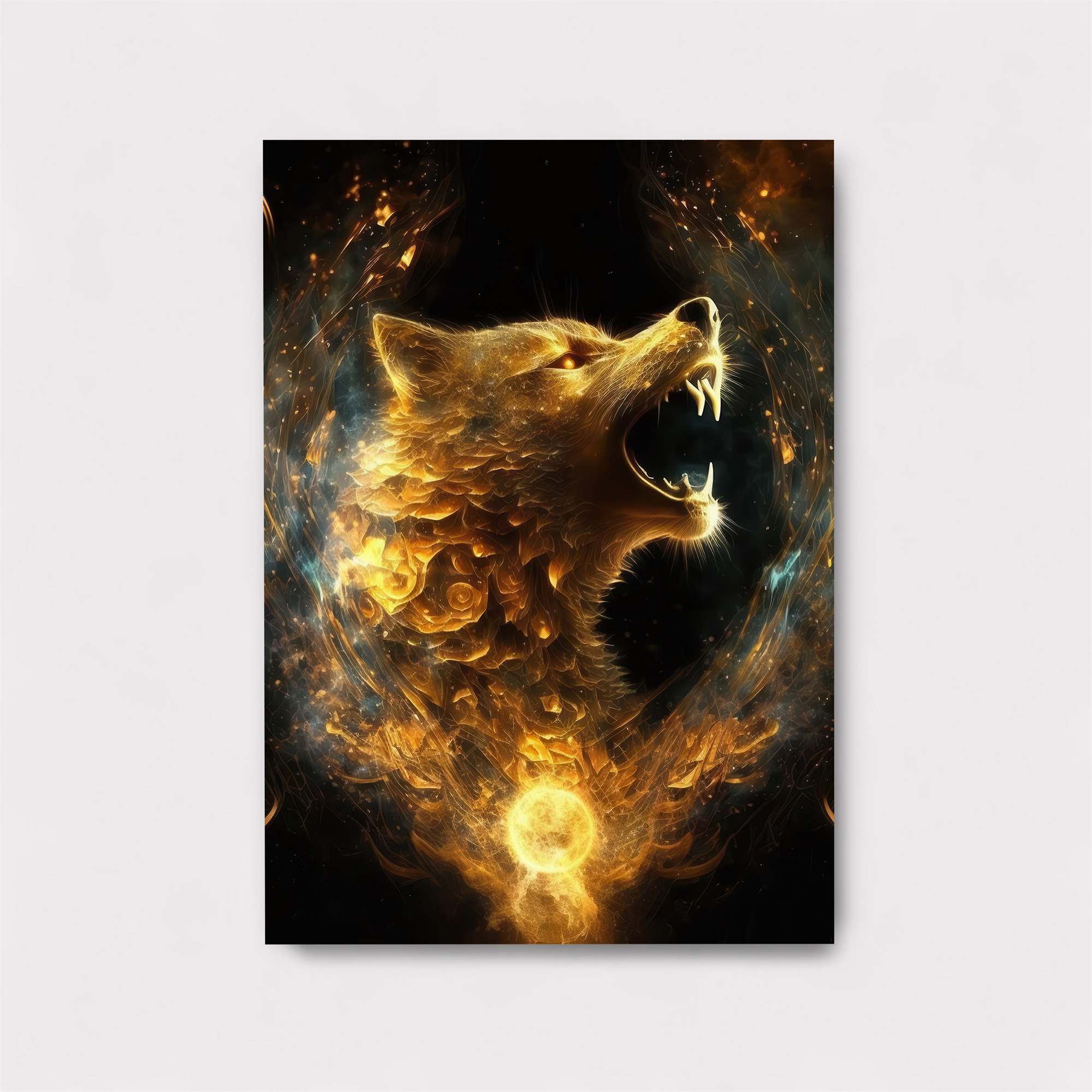 Wolf Blaze Safe Wall Magnetic / M