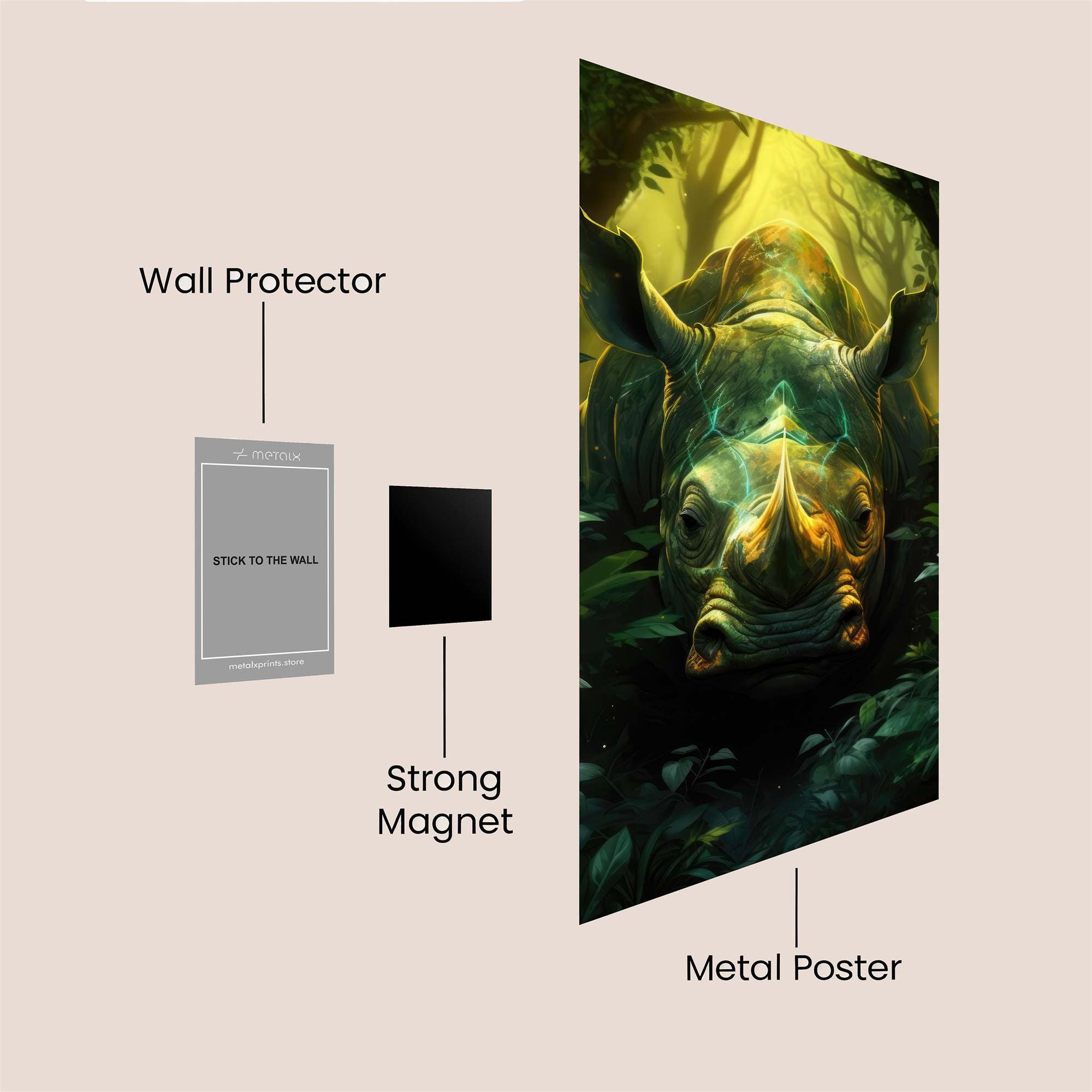 Rhino Enigma Safe Wall Magnetic / M