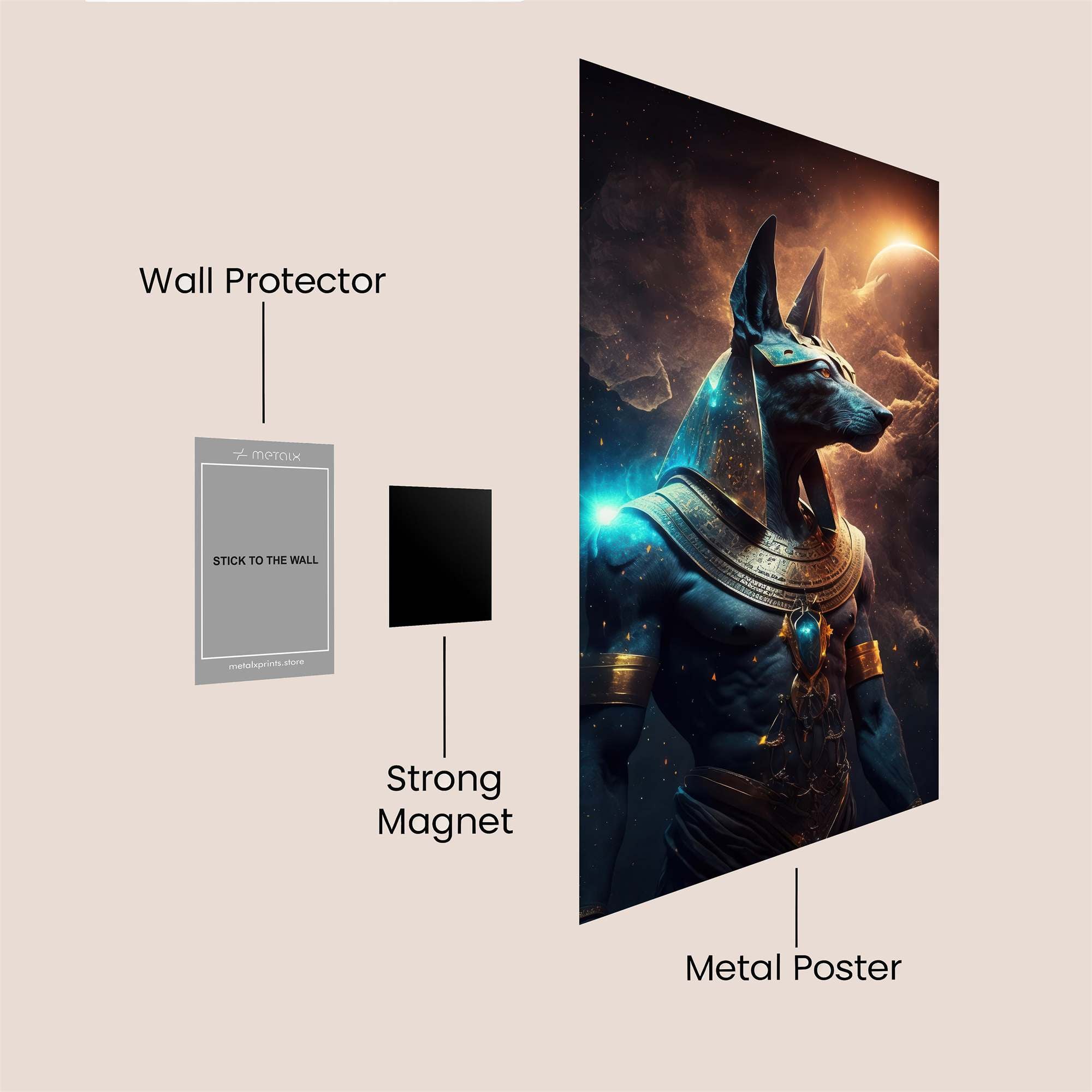 Anubis Cosmic Safe Wall Magnetic / M