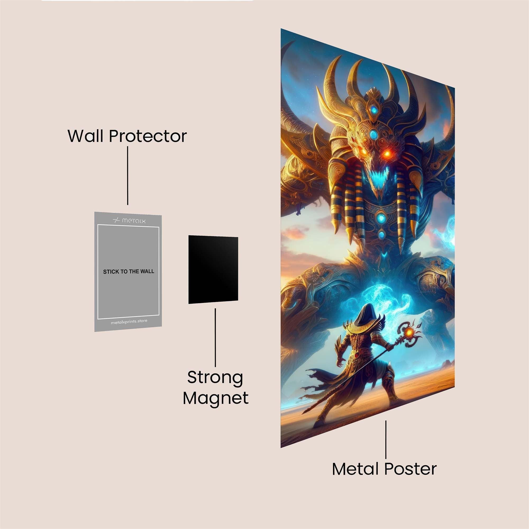 Anubis Unleashed Safe Wall Magnetic / M