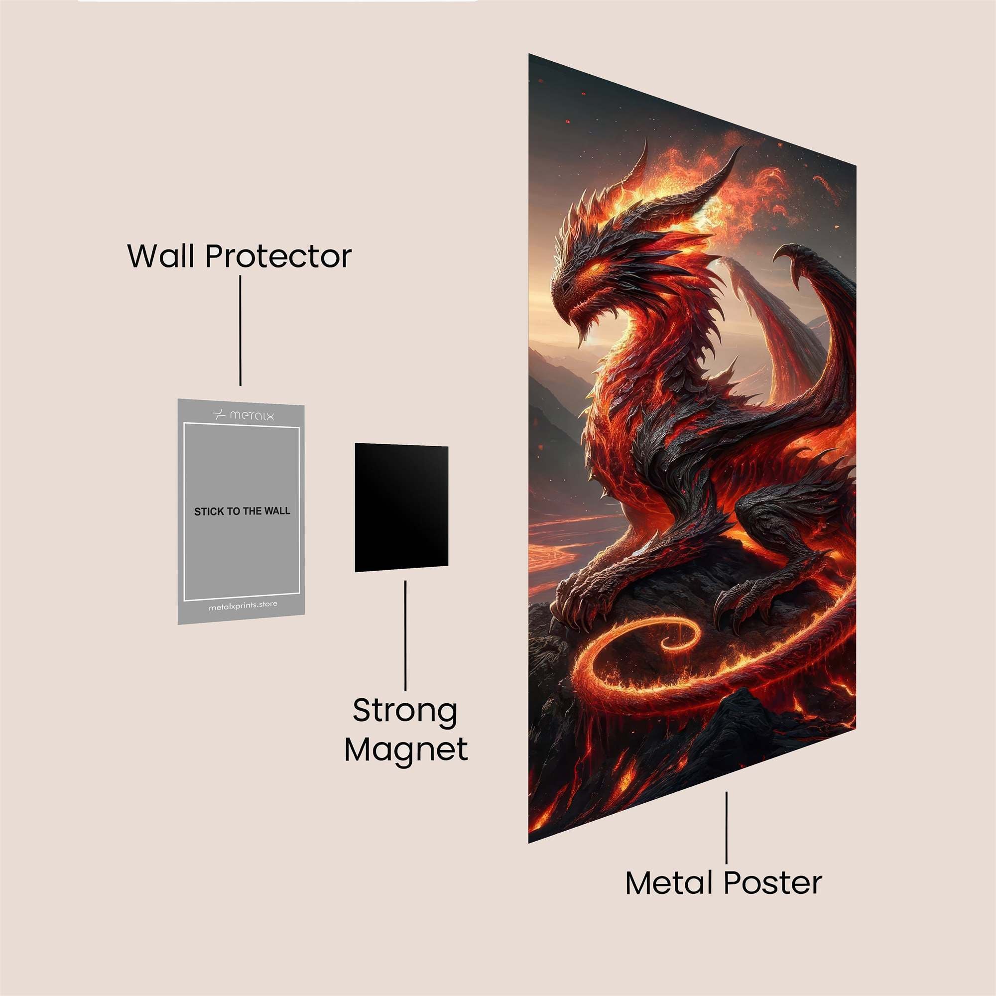 Ember Fury Safe Wall Magnetic / M