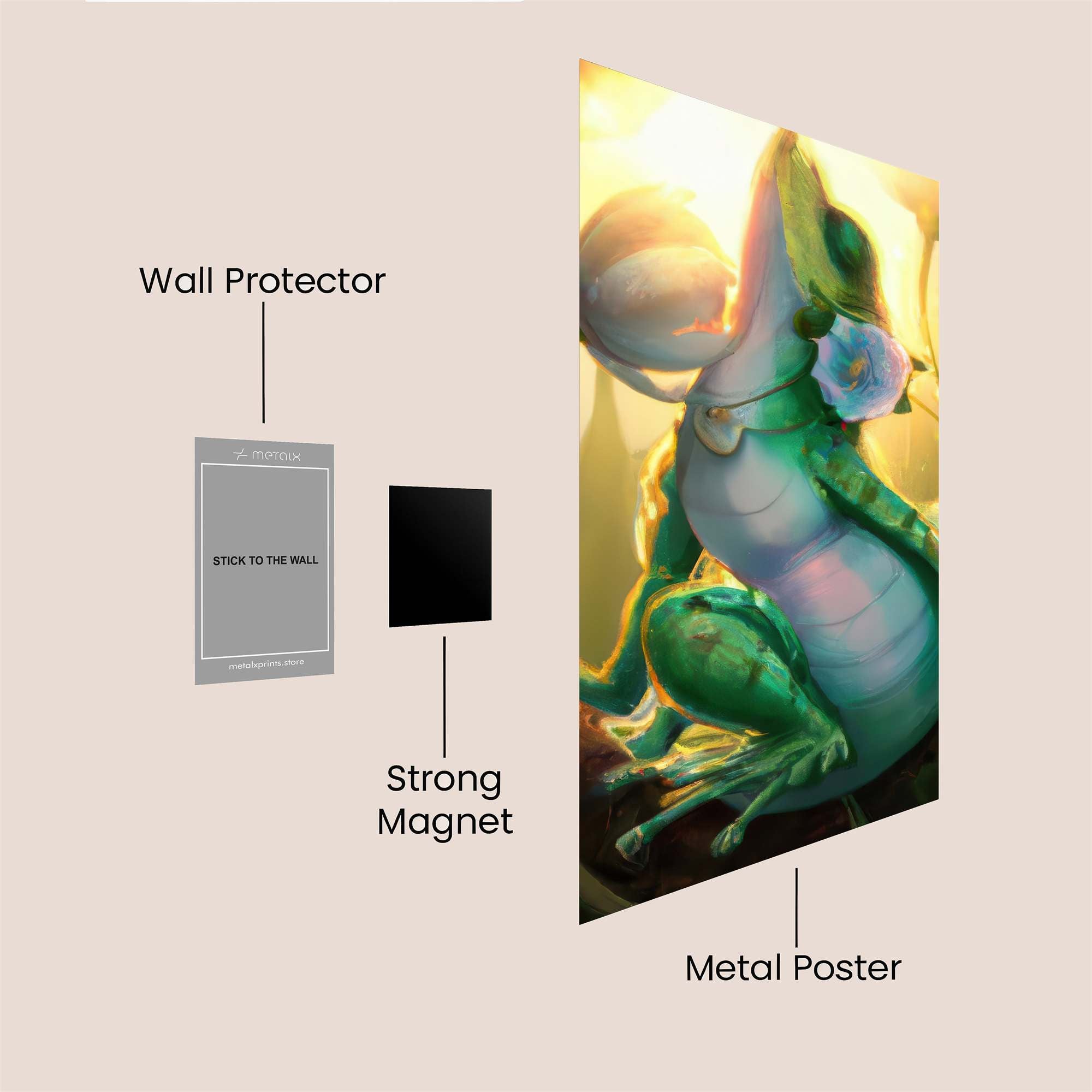 Frog Bliss Safe Wall Magnetic / M