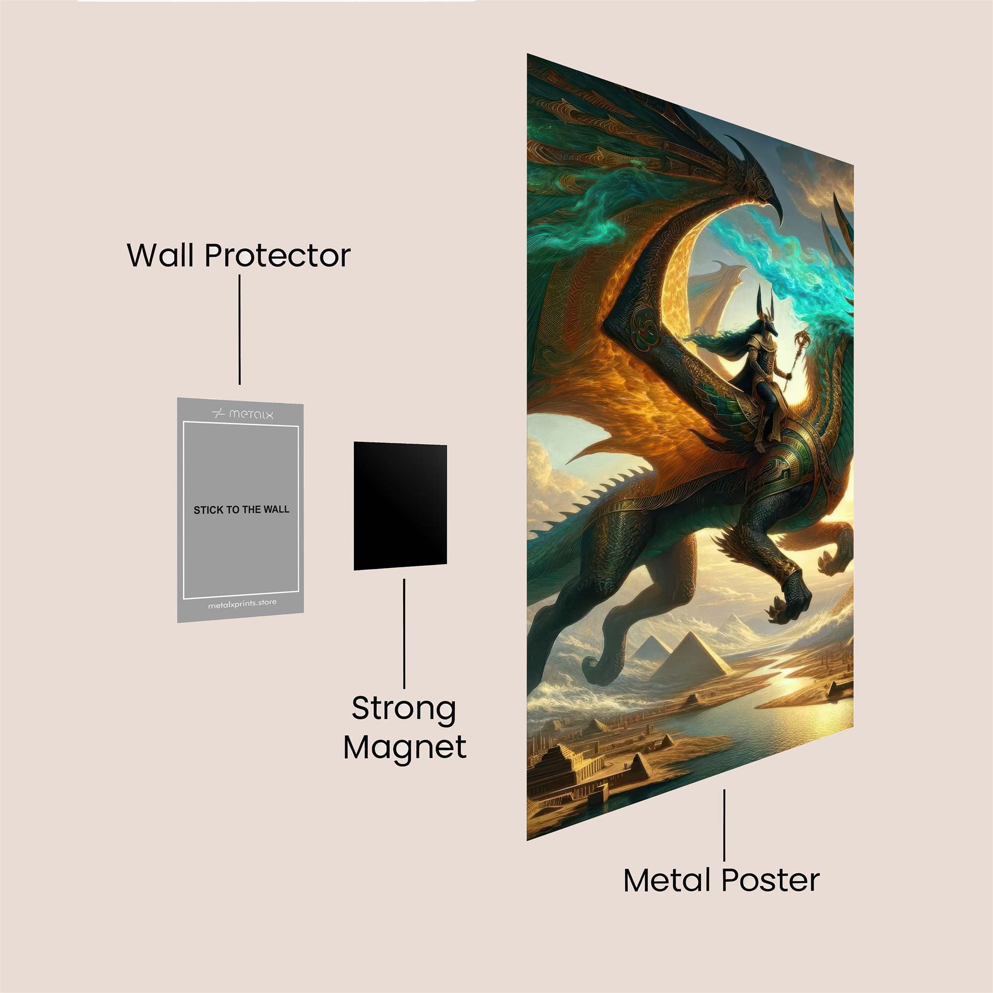 Anubis Ascending Safe Wall Magnetic / M