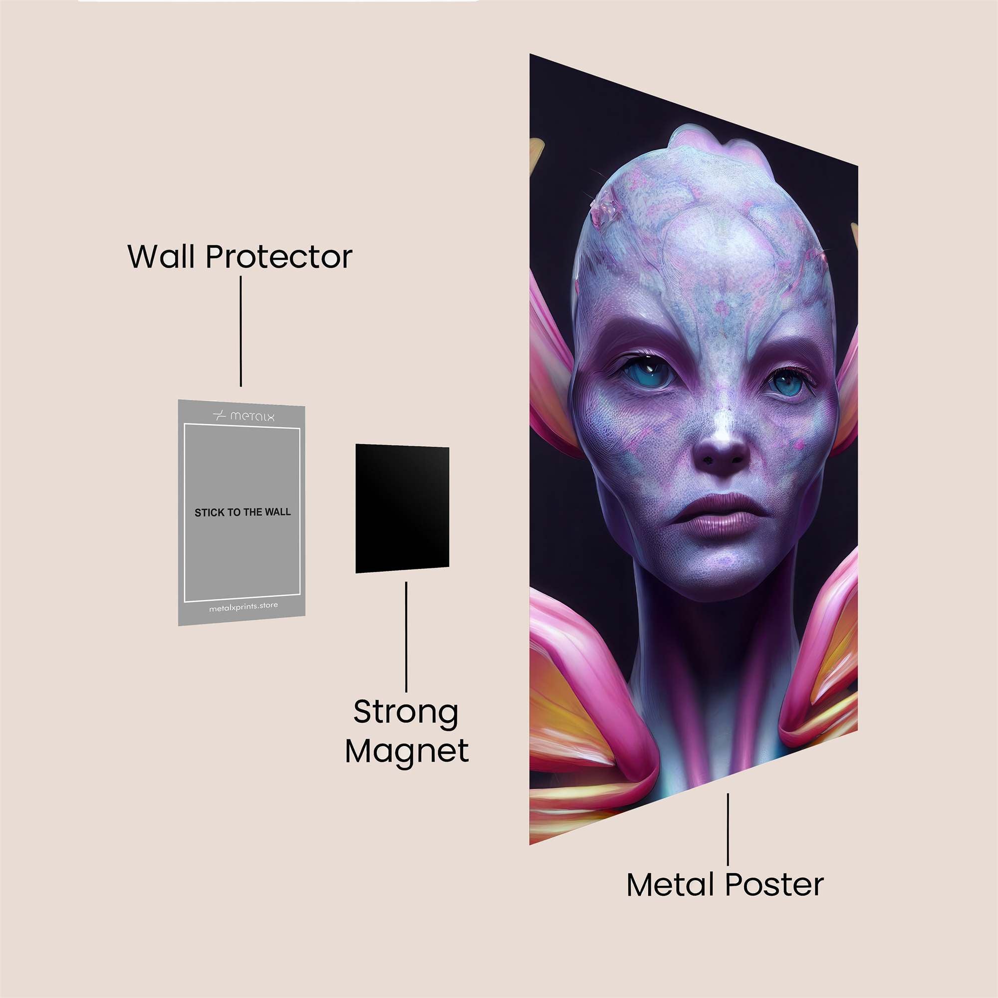Alien Serenity Safe Wall Magnetic / M