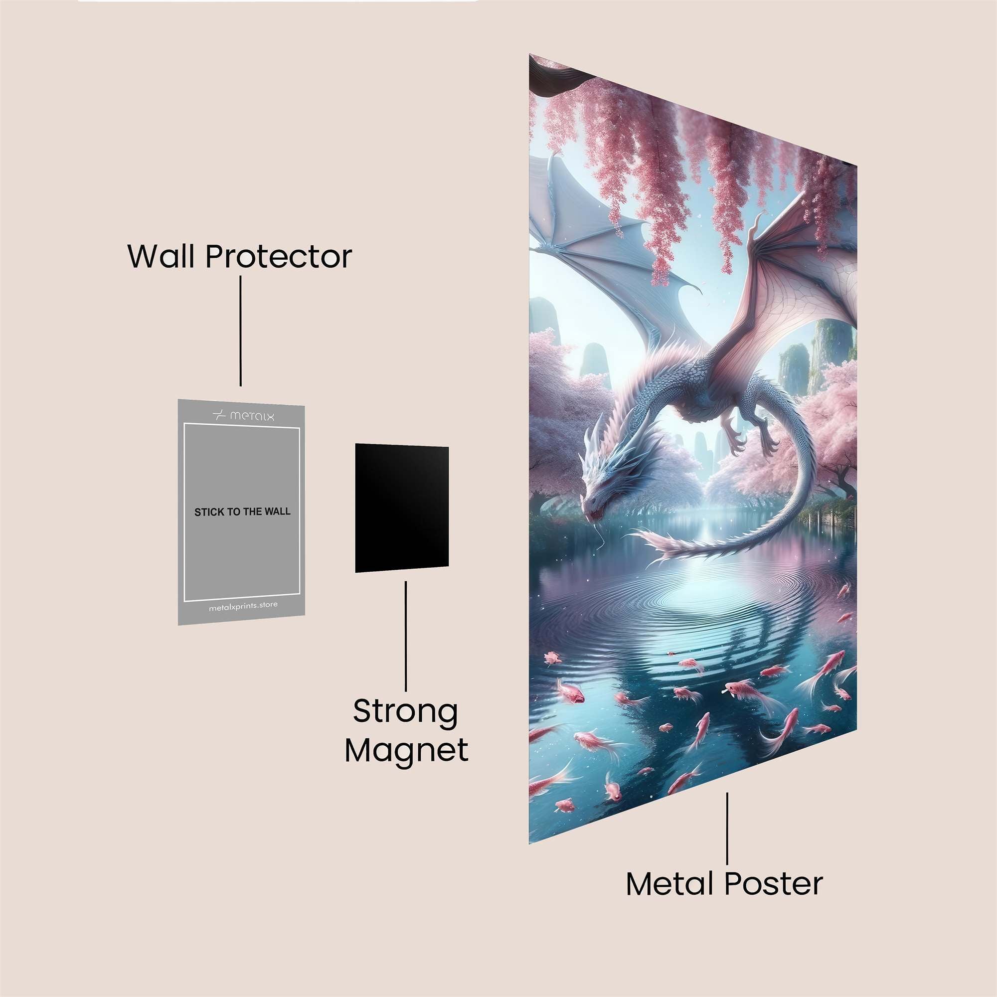 Dragon Serenity Safe Wall Magnetic / M