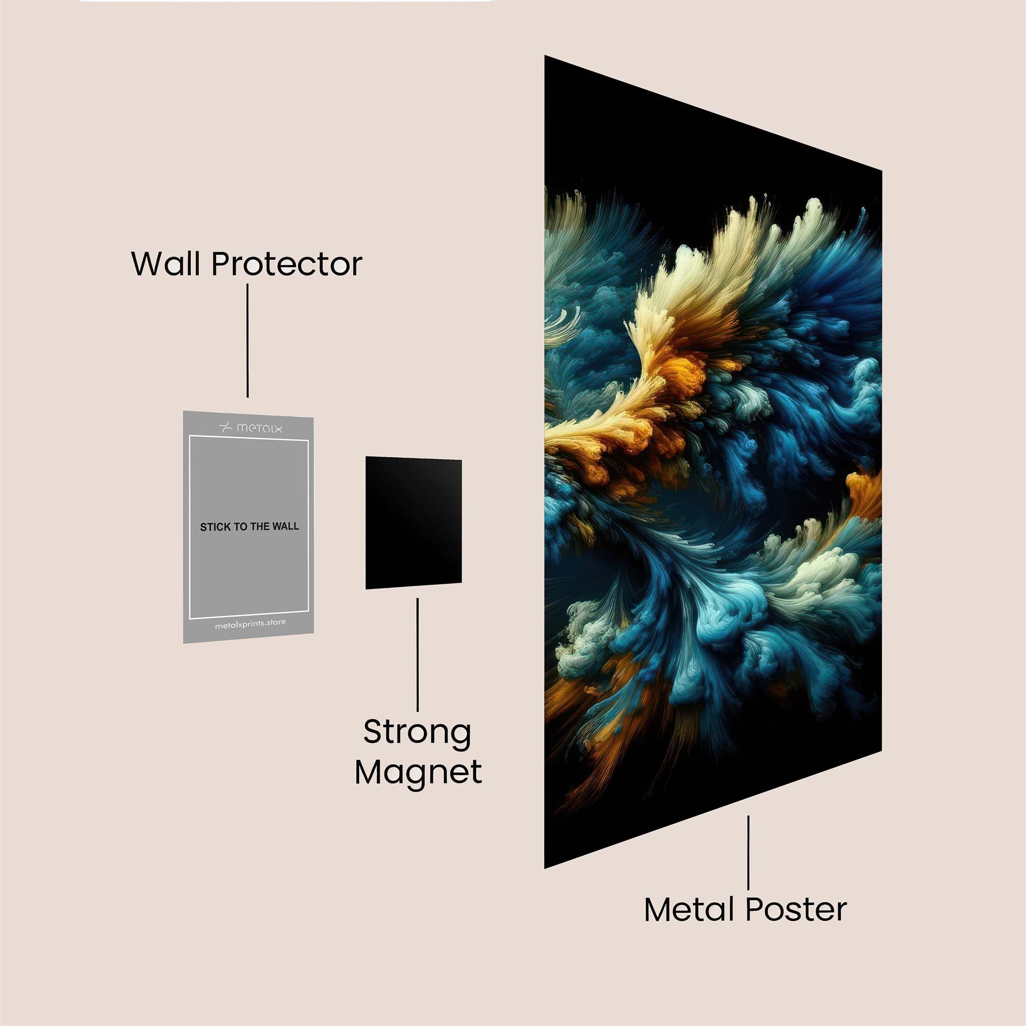 Phoenix Blaze Safe Wall Magnetic / M
