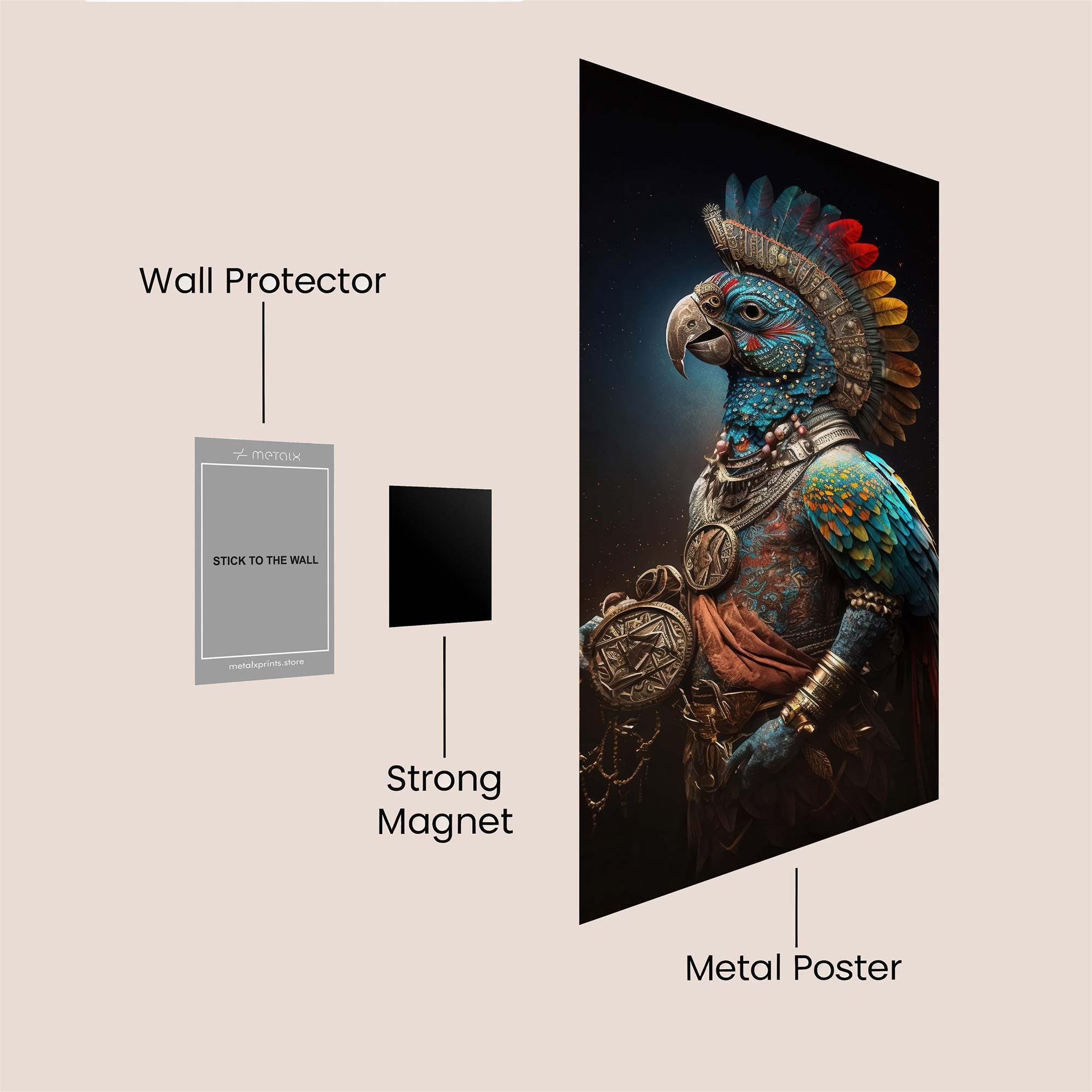 Parrot Shaman Safe Wall Magnetic / M