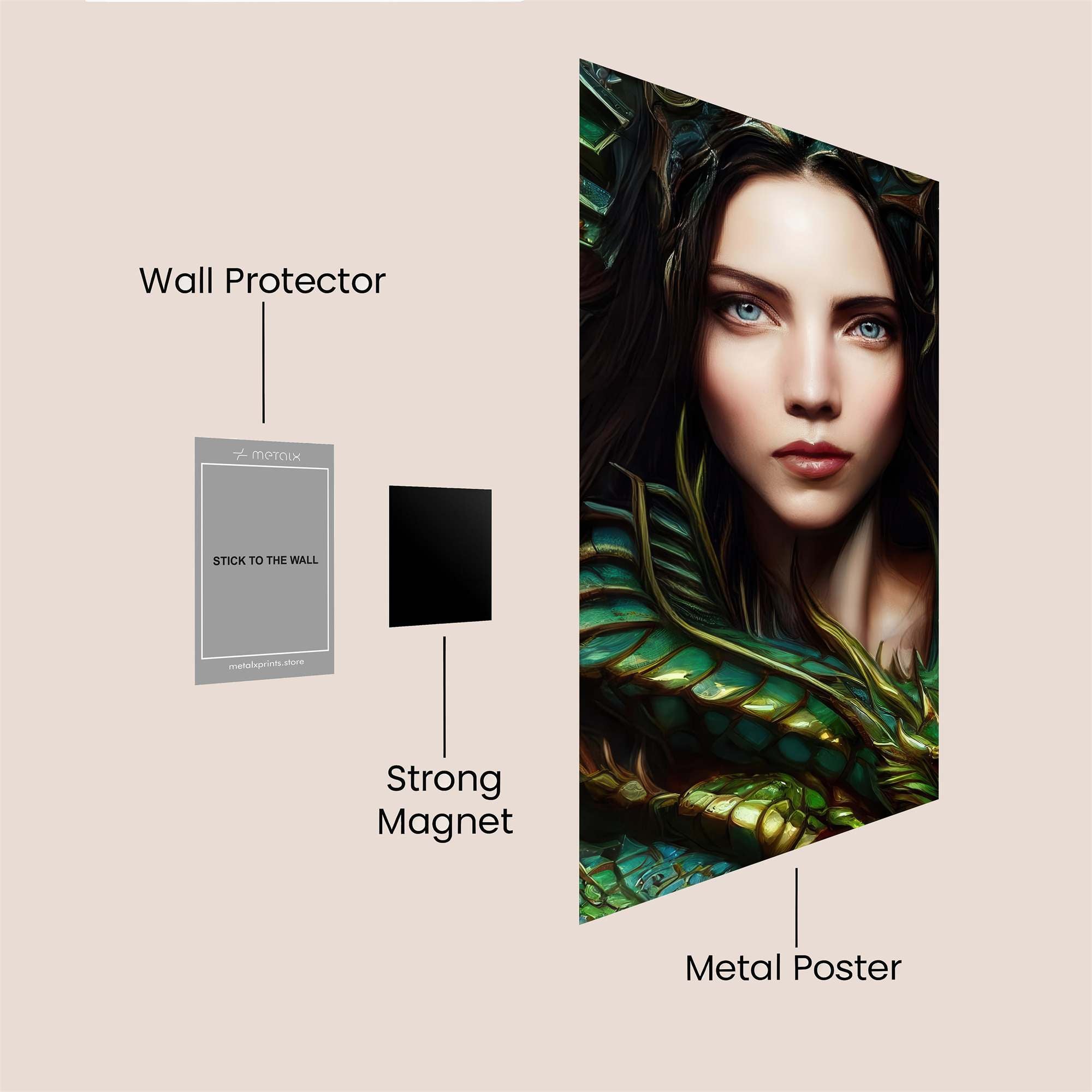 Dragon Serenity Safe Wall Magnetic / M