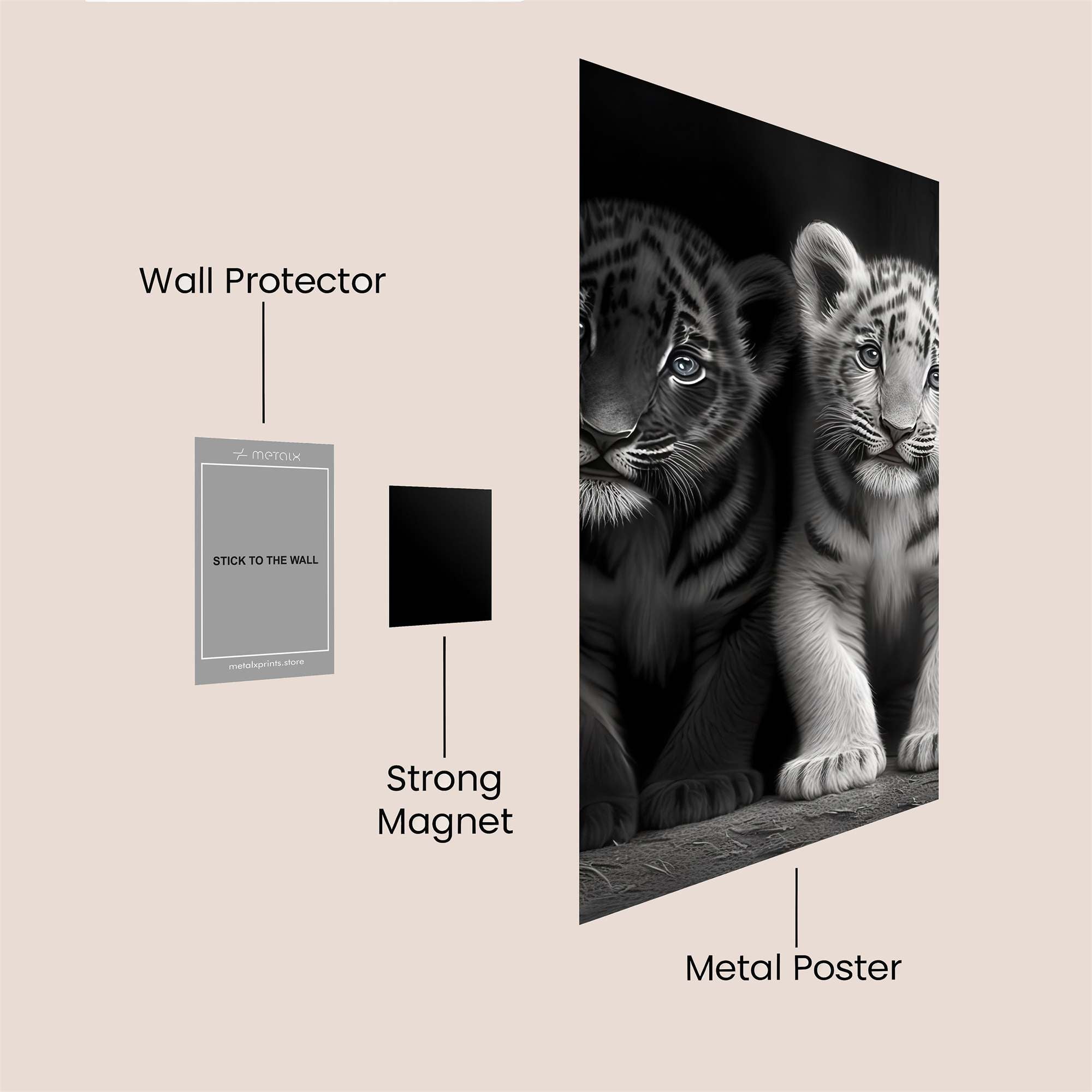 Tiger Serenity Safe Wall Magnetic / M
