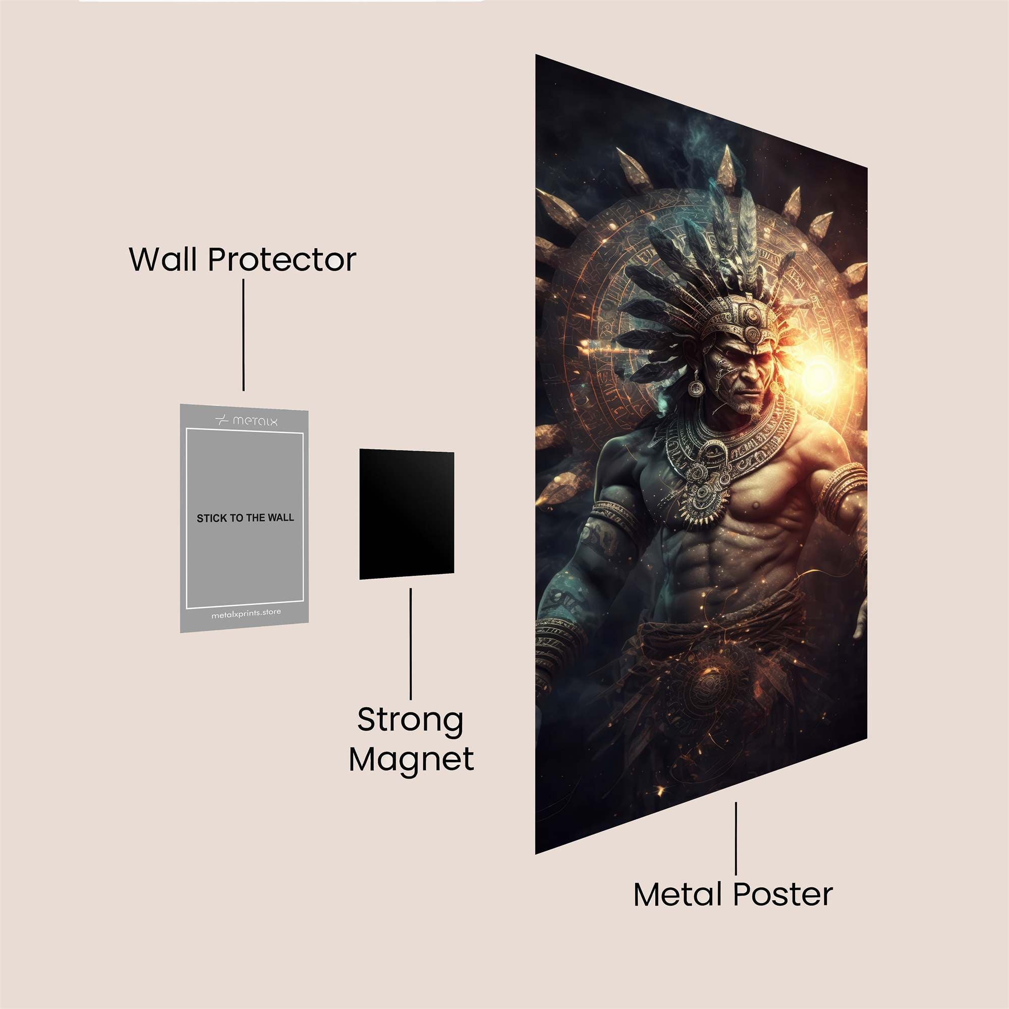 Aztec Radiance Safe Wall Magnetic / M