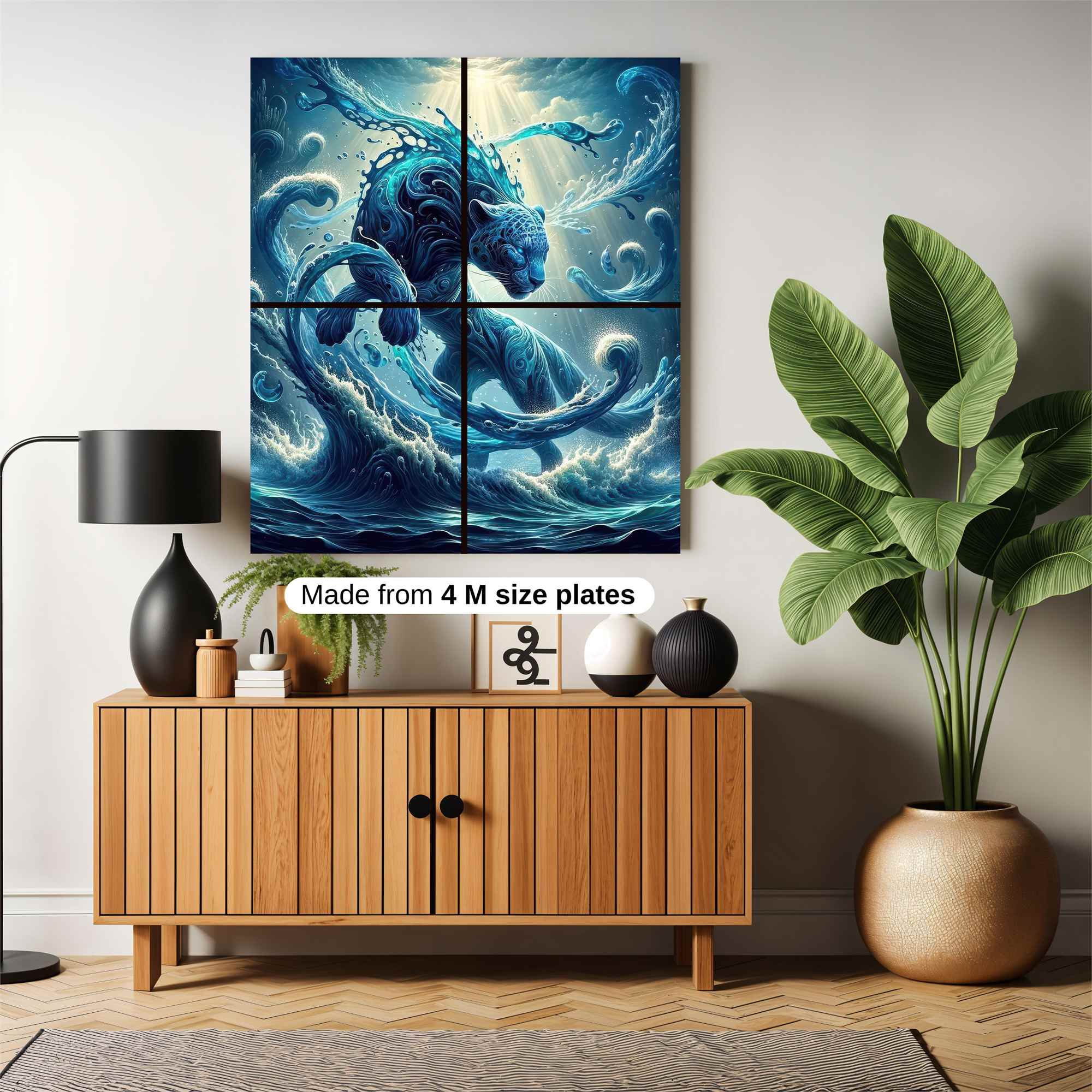 Aqua Panther Safe Wall Magnetic / M