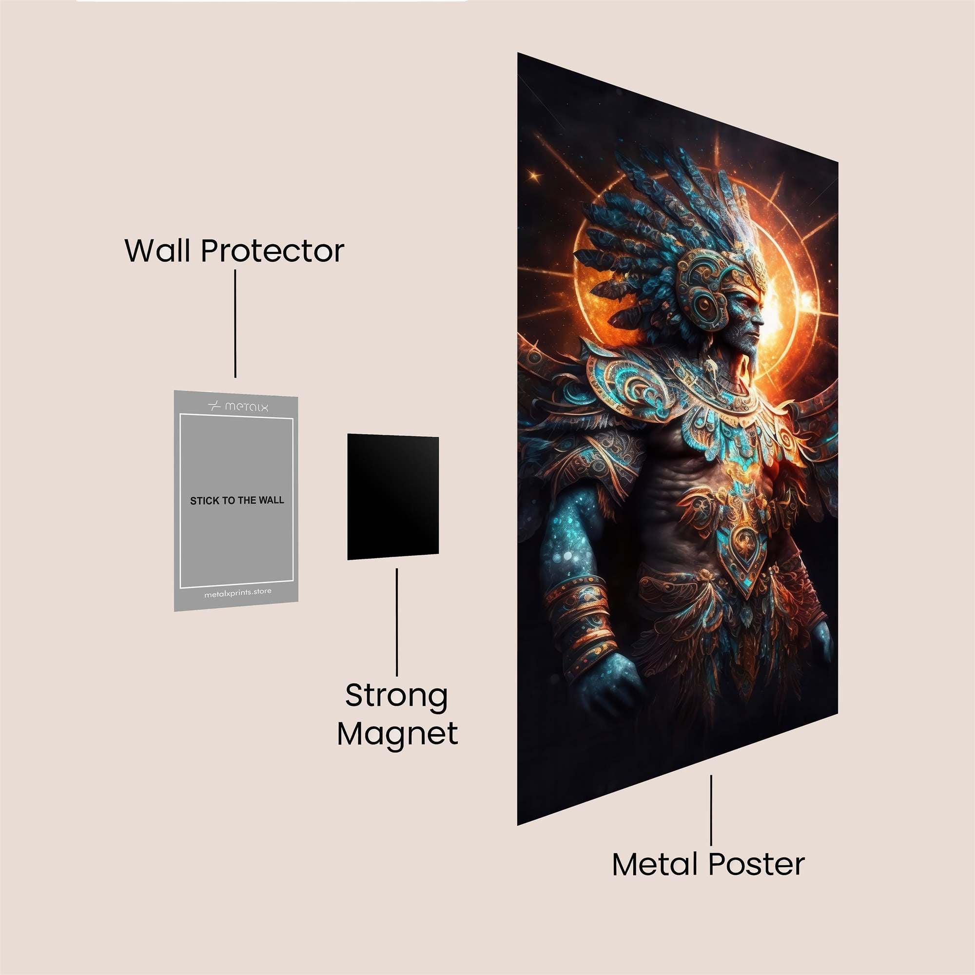 Quetzalcoatl Radiant Safe Wall Magnetic / M