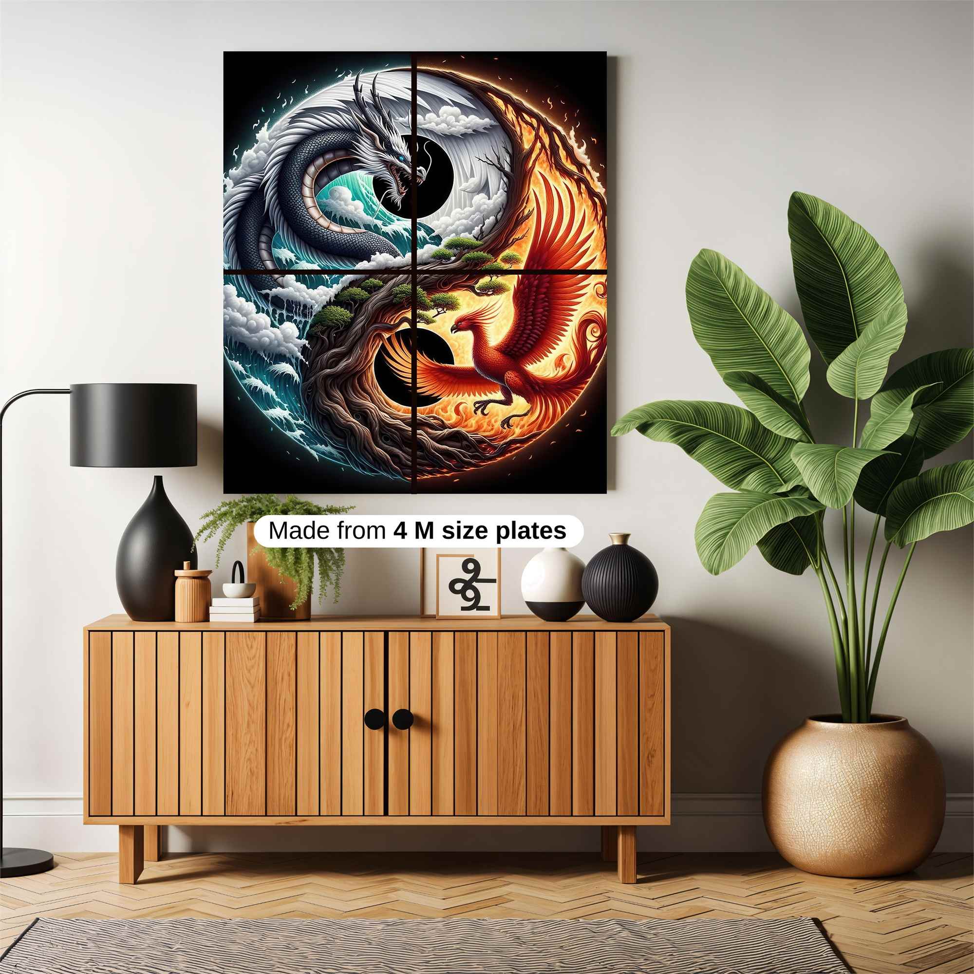 Dragon-Phoenix Safe Wall Magnetic / M