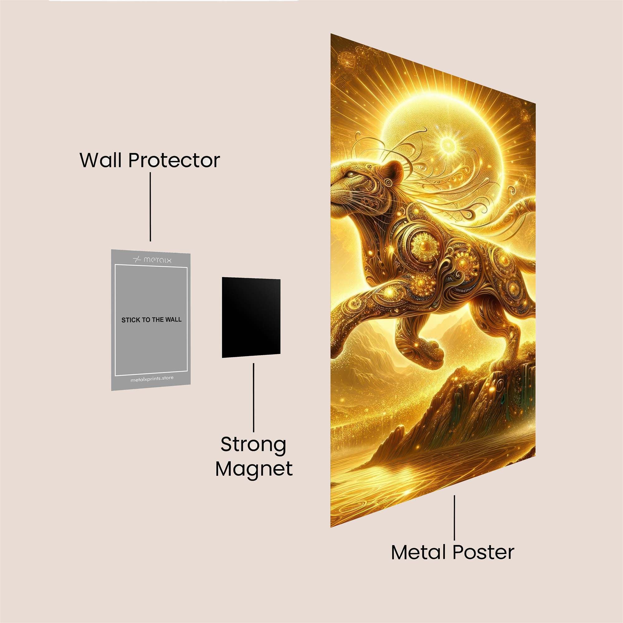 Leopard Radiance Safe Wall Magnetic / M