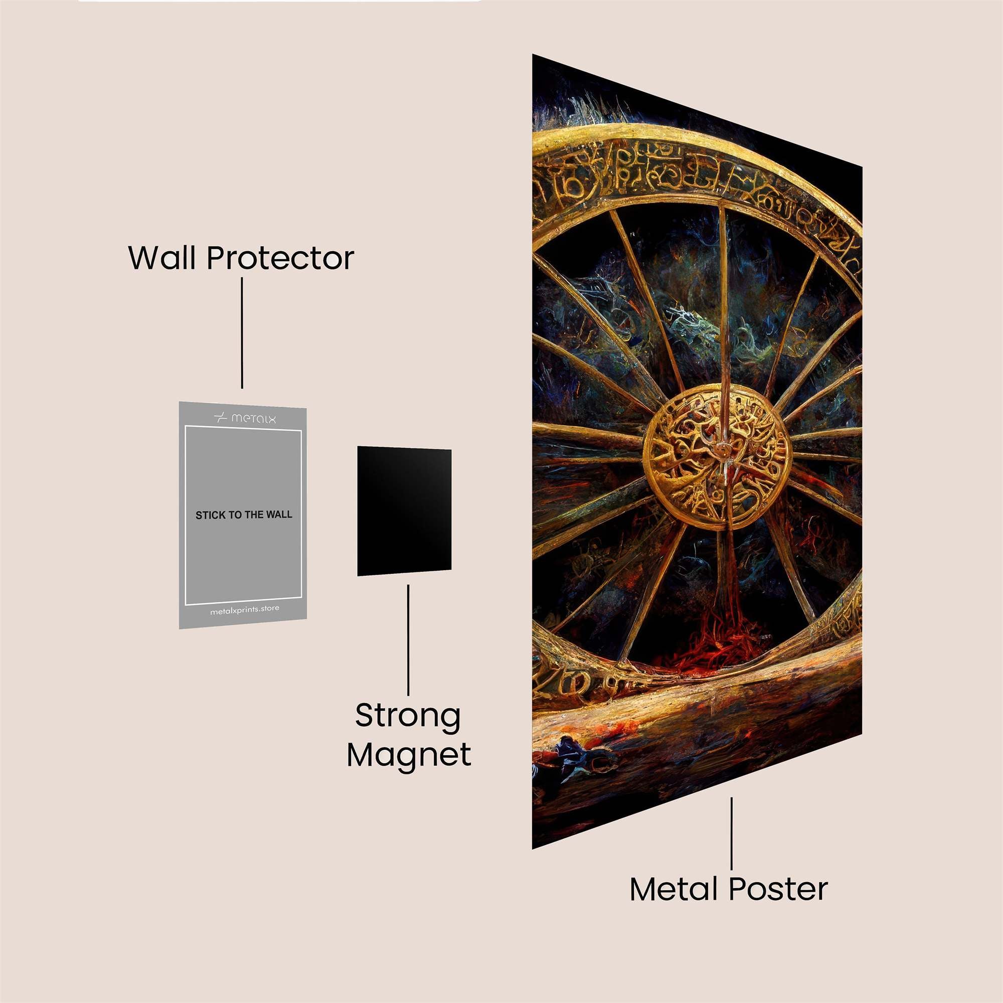 Wheel Enigma Safe Wall Magnetic / M
