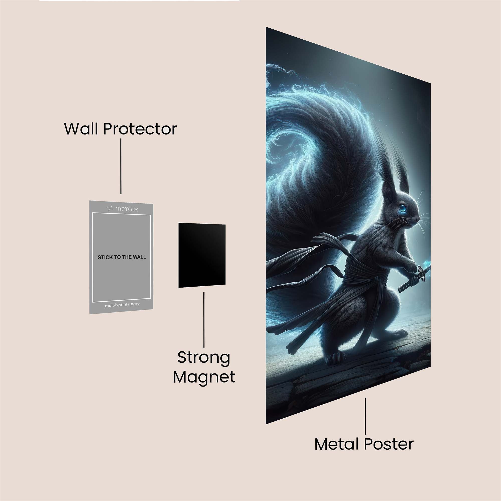 Ninja Serenity Safe Wall Magnetic / M