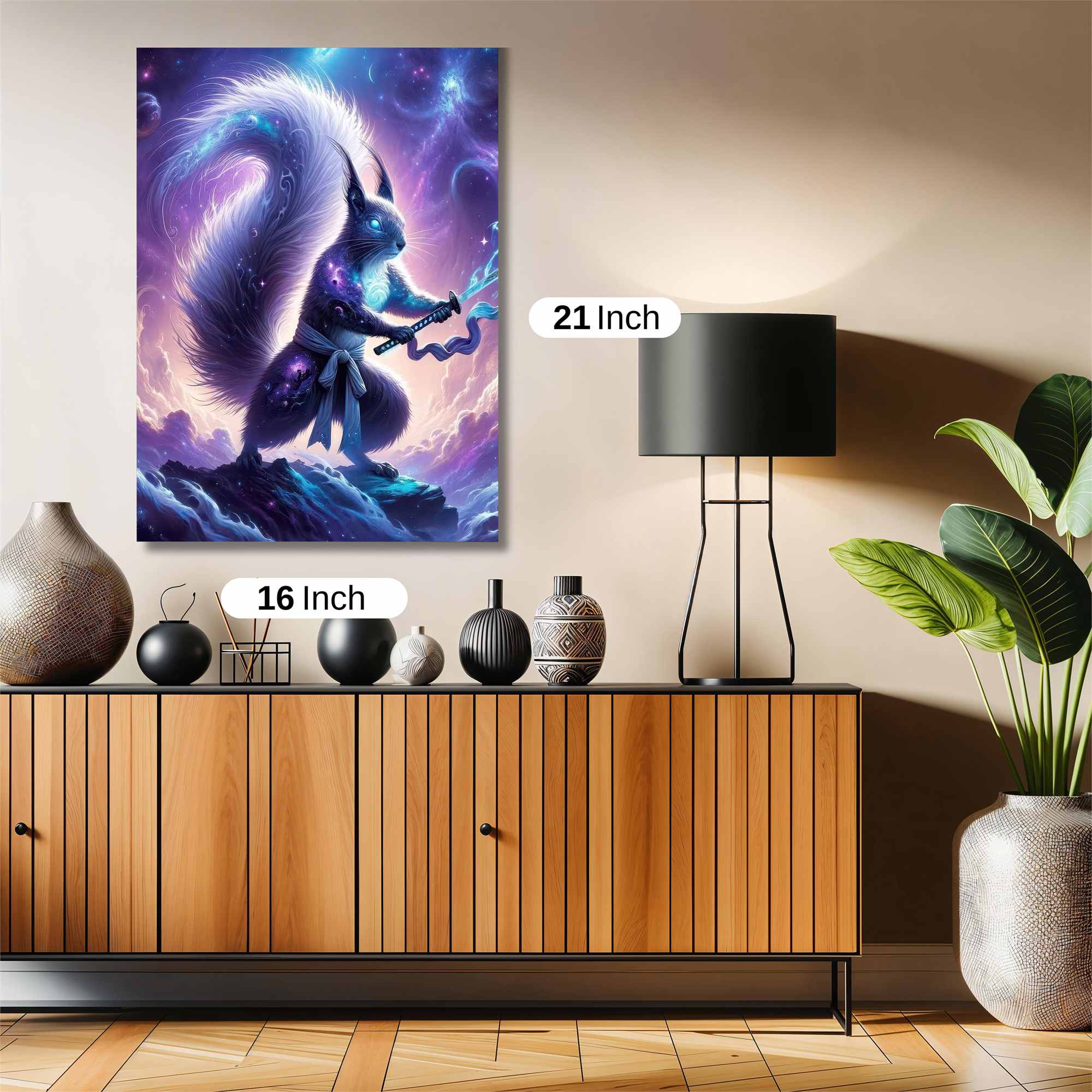 Samurai Squirrel Safe Wall Magnetic / M