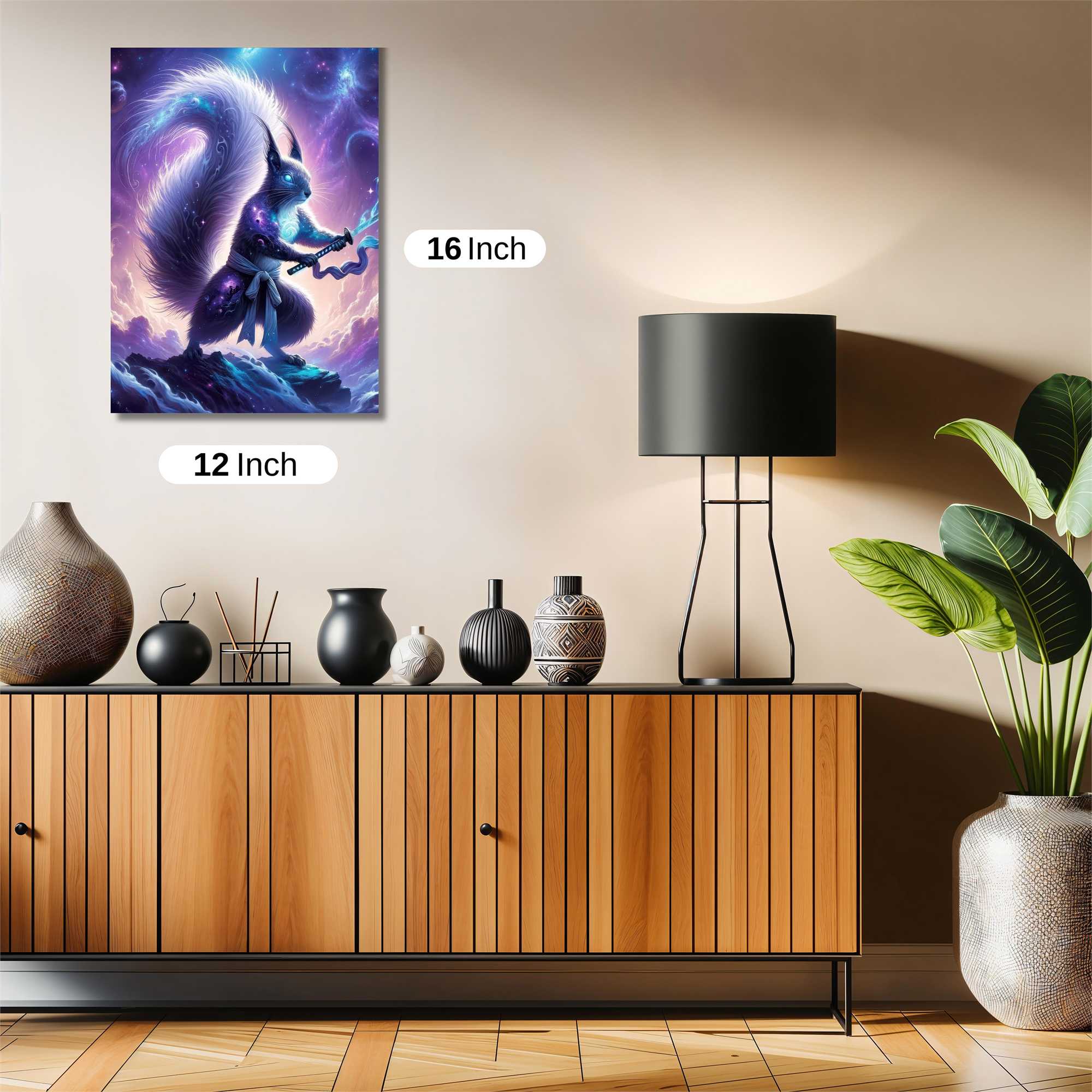 Samurai Squirrel Safe Wall Magnetic / M